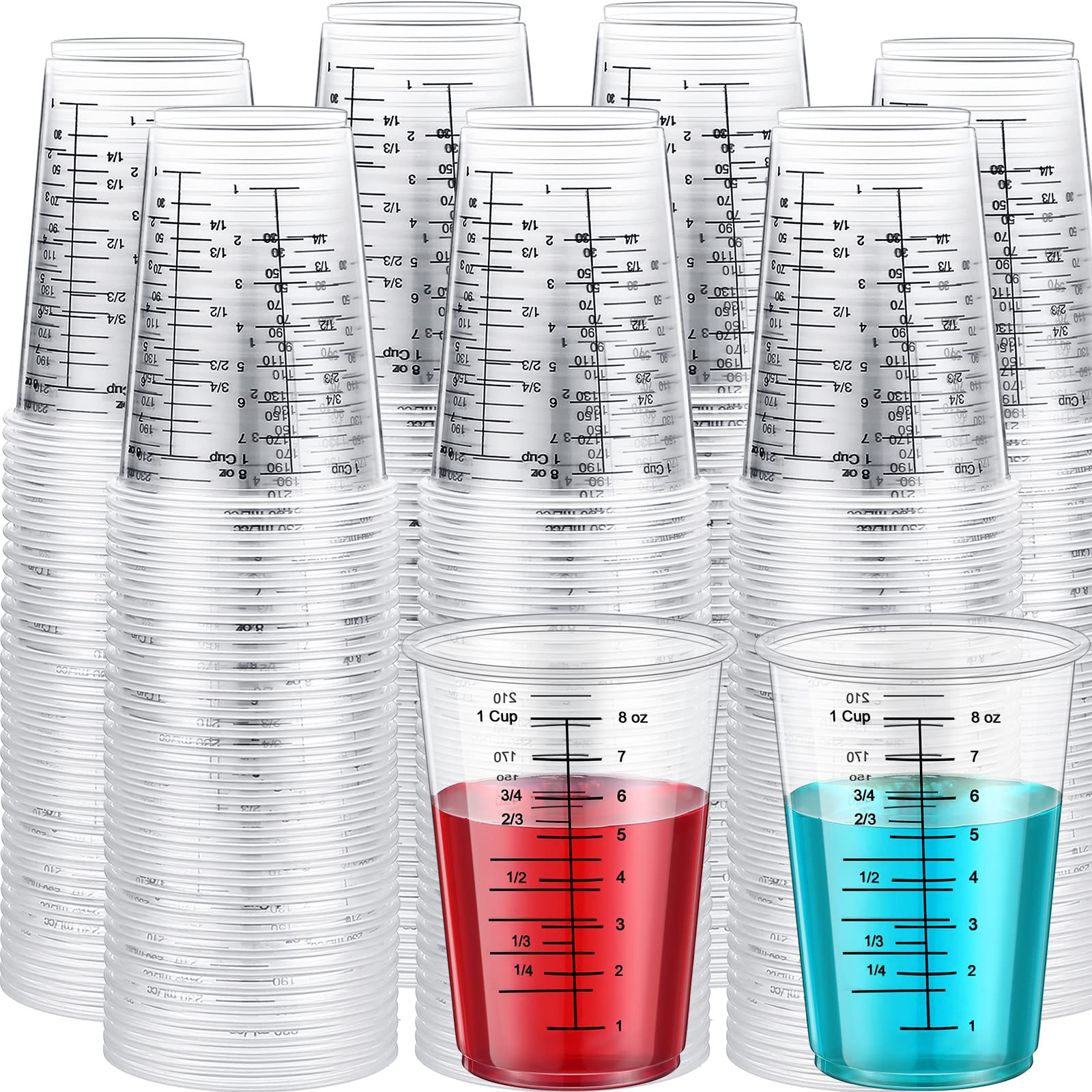 Yunsailing 300 Pack 8 oz Disposable Measuring Cups for Resin Epoxy