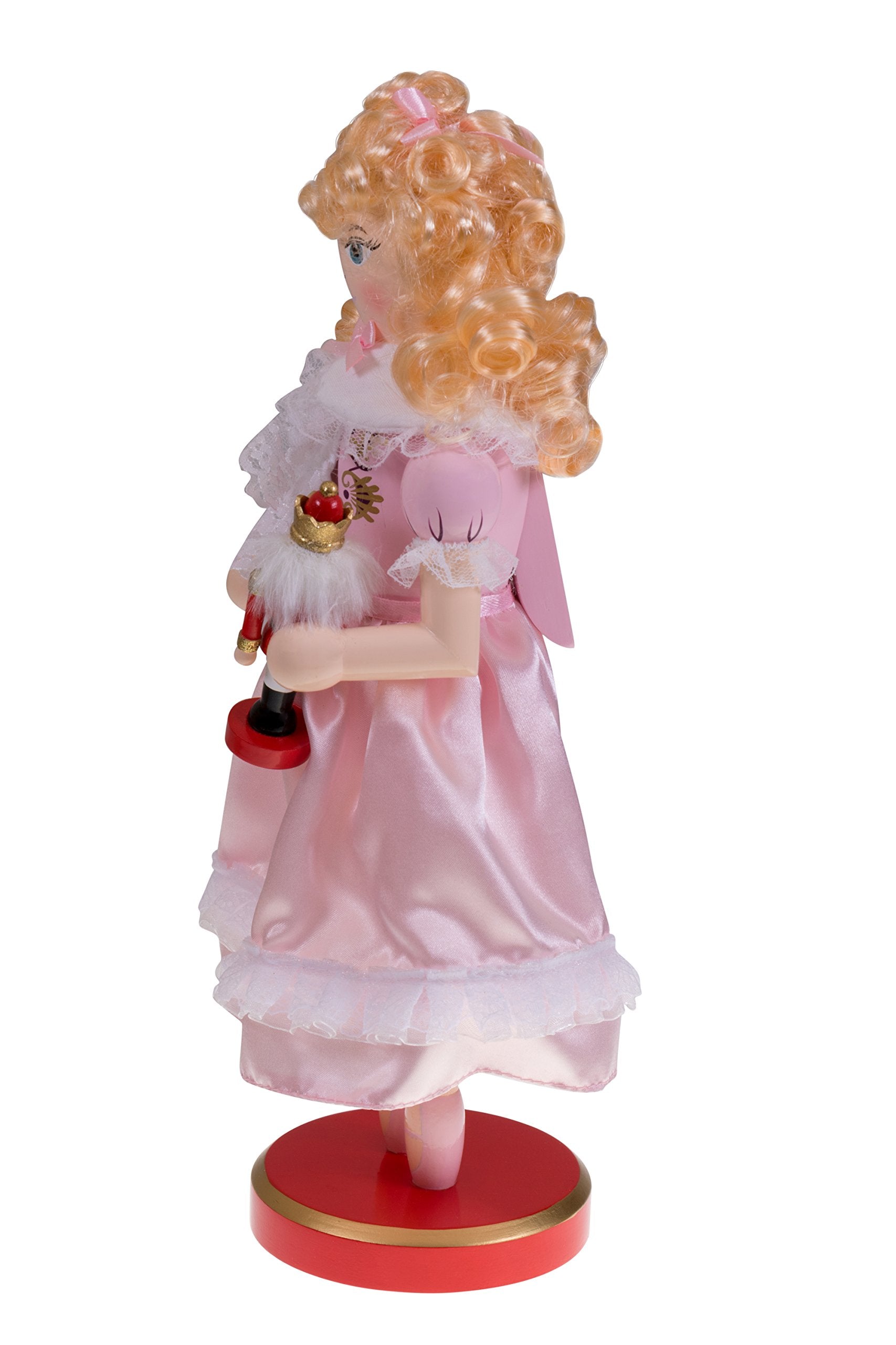 Clever Creations Clara 14 Inch Traditional Wooden Nutcracker, Festive Christmas D  cor for Shelves and Tables