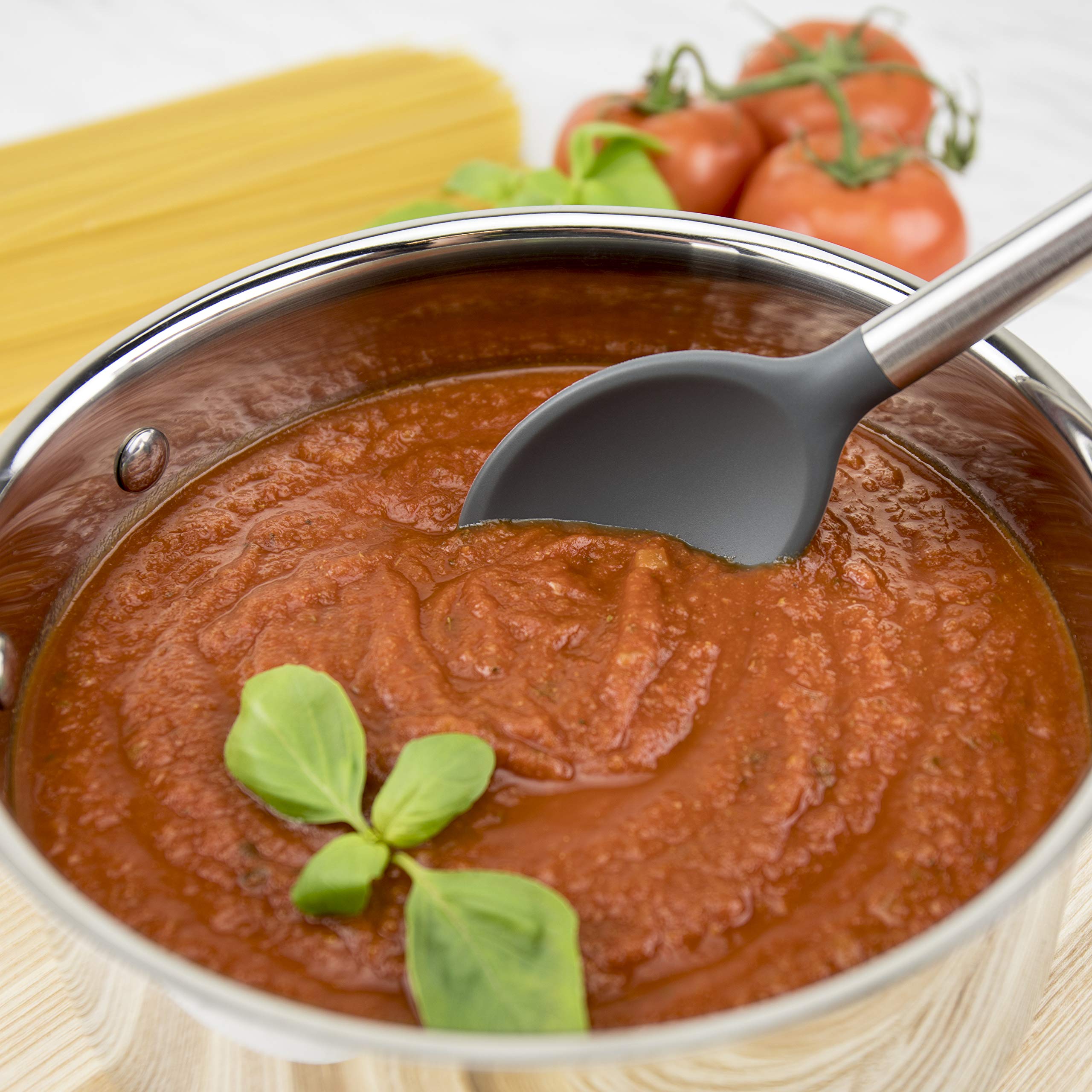 Tovolo Charcoal Silicone Mixing Spoon, One Size (Pack Of 1)