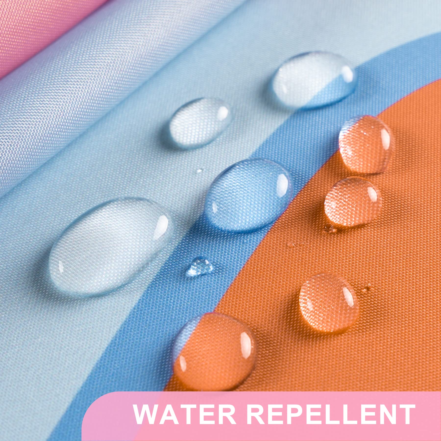 Amazerbath Shower Curtain, Abstract Pink Cloth Shower Curtain Sets With 12 Shower Curtain Hooks, Rustic Colorful Fabric Shower C