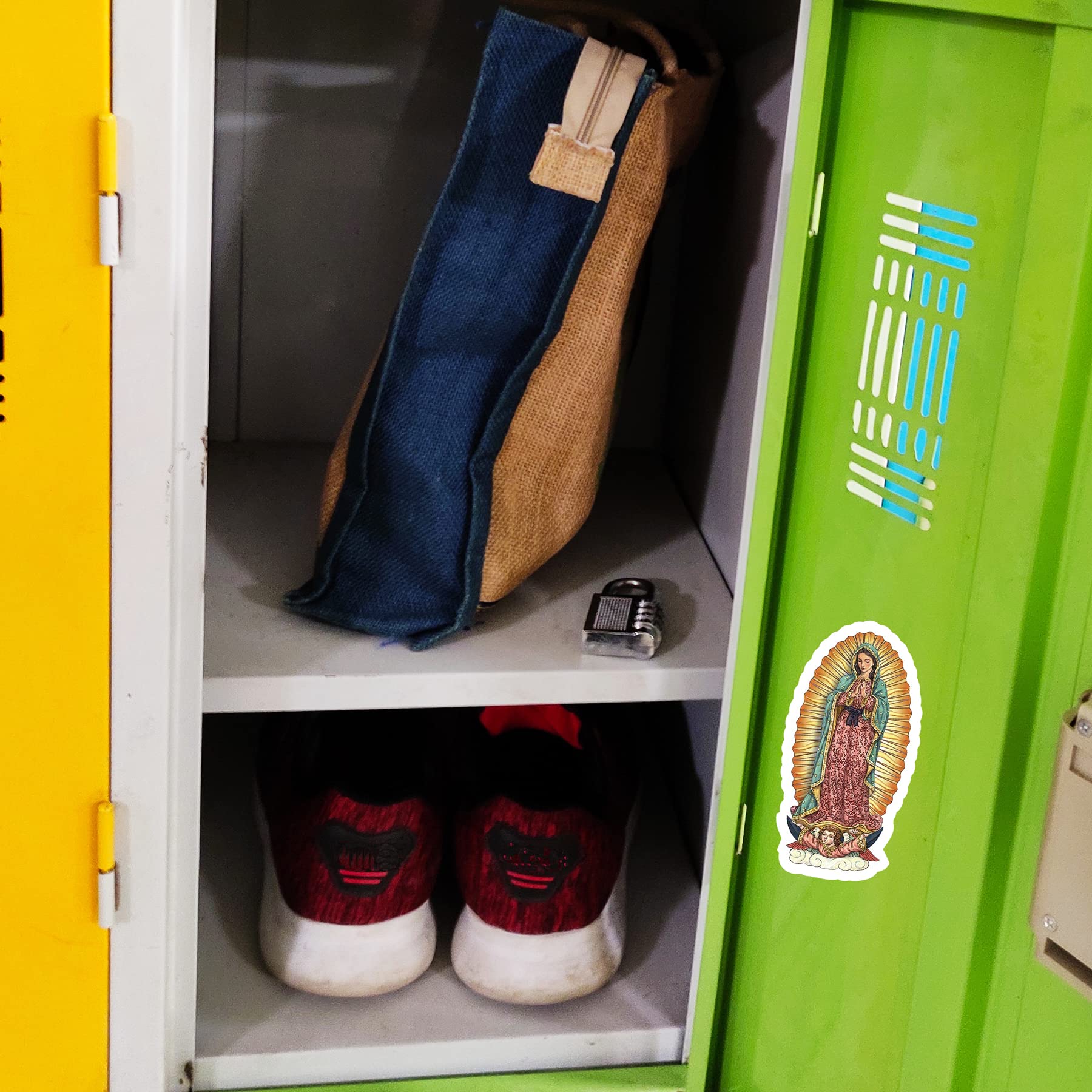 Needzo Religious Magnetic Decal for Cars, Refrigerators, and Whiteboards, Magnet for Catholic Gift Basket, 4.5 Inches (Our Lady