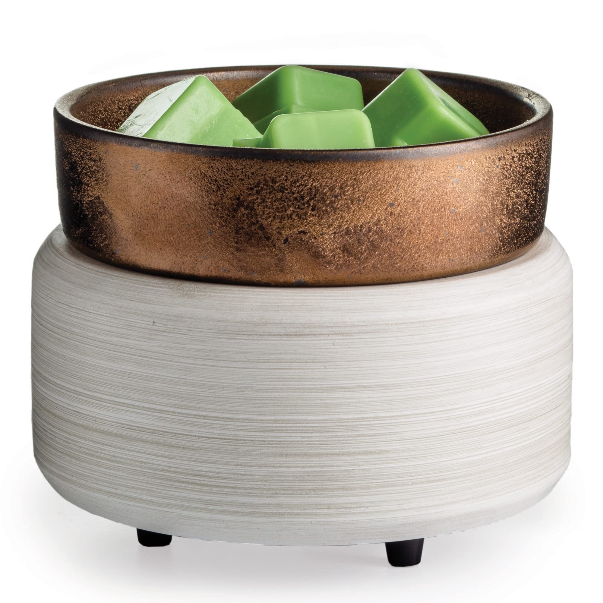 Candle Warmers ETC 2-in-1 Candle and Fragrance Warmer for Warming Scented Candles or Wax Melts and Tarts with to Freshen Room, W