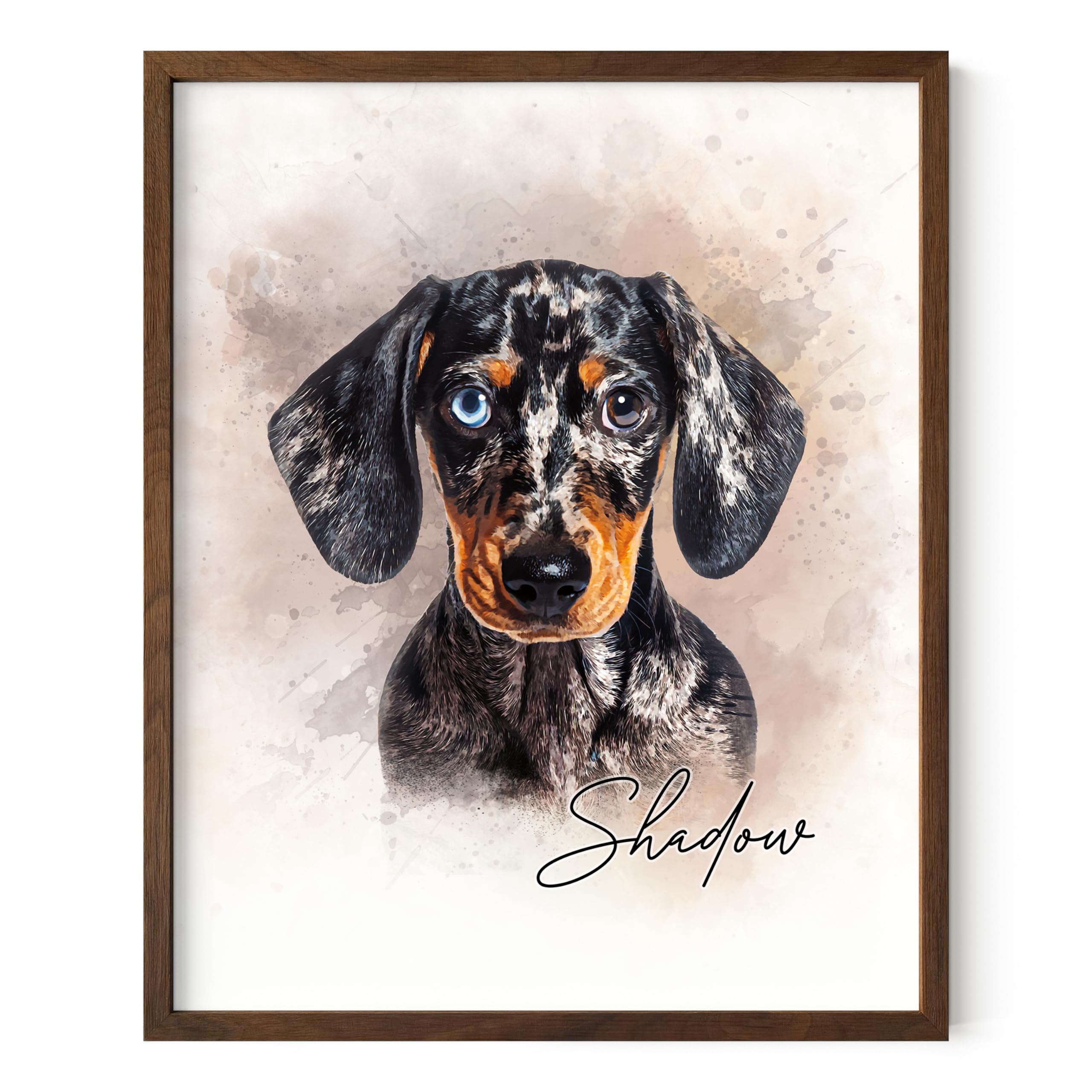 Haus And Hues Create Your Own Custom Pet Portrait In Water Color - Upload An Image Of Your Favorite Pet For A One-Of-A-Kind Post