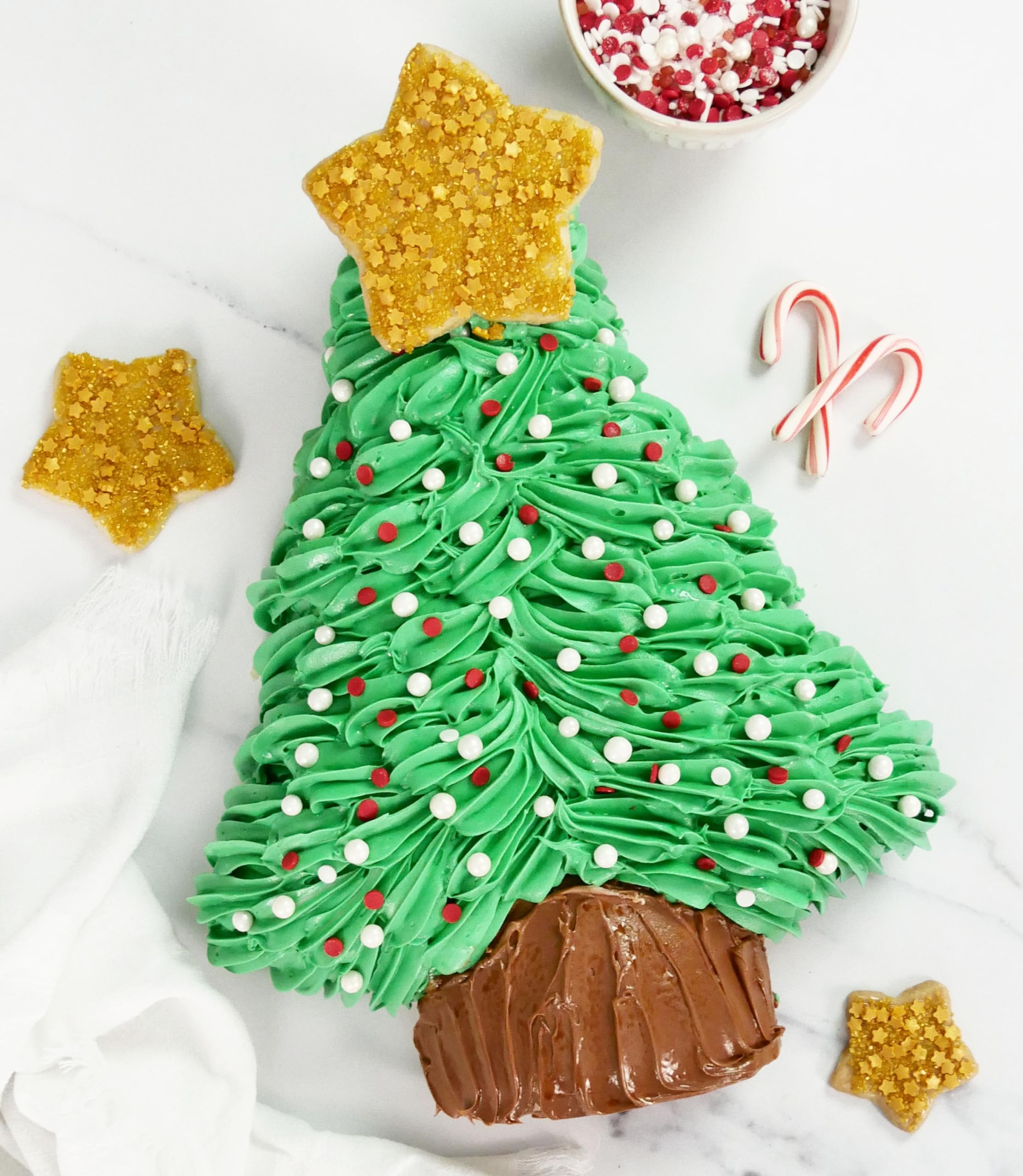 Usa Pan Global Green Christmas Tree Cake Pan