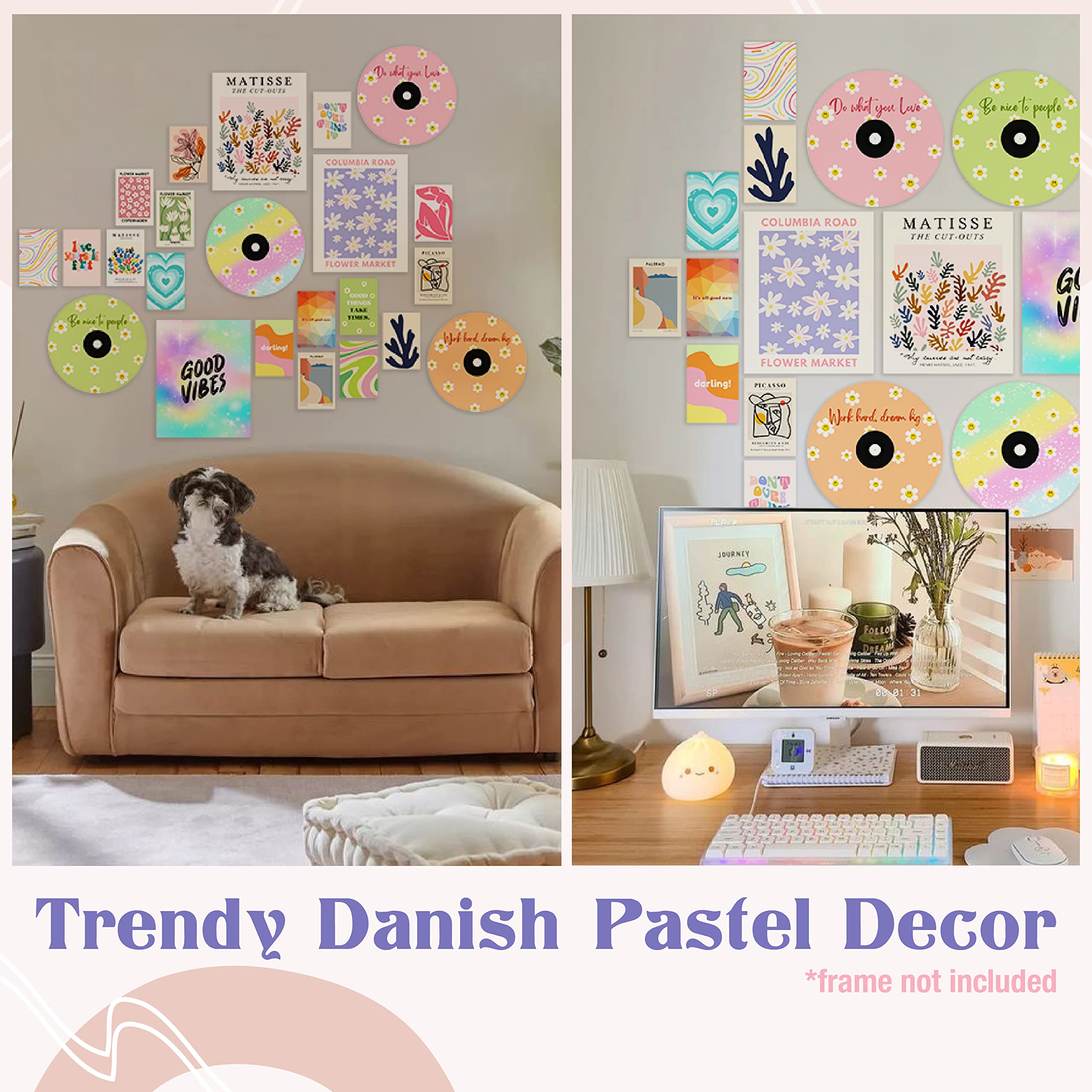 97 Decor Danish Pastel Room Decor Aesthetic - Danish Pastel Wall Collage Pictures  Danish Pastel Posters for Girls Teens  Wall Prints for Bedroom Aesthetic Poster  Aesthetic Wall Art (8x10 UNFRAMED)