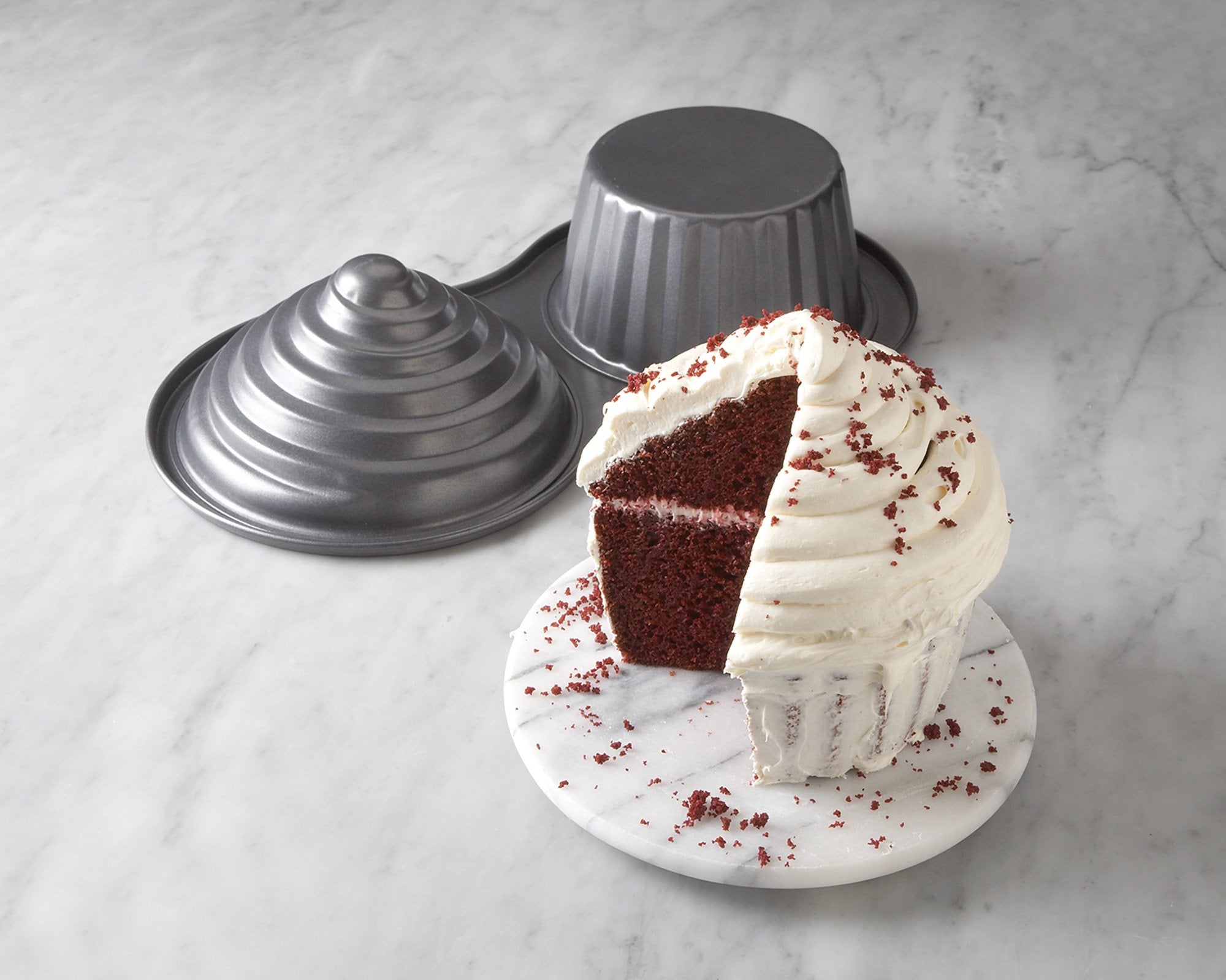 Fox Run Giant Cupcake Pan, Non-Stick Carbon Steel, 8 X 15.5 X 3.25 Inches