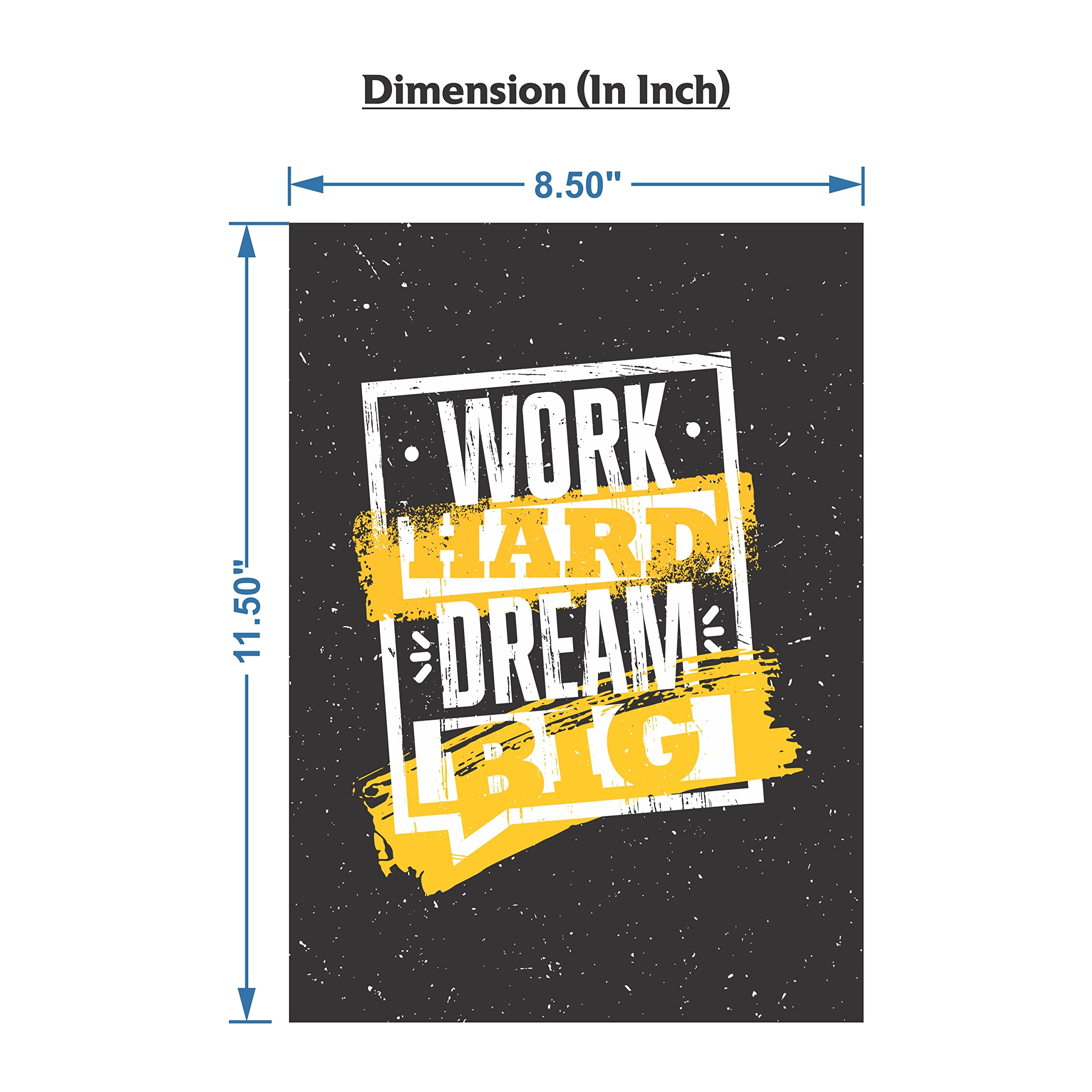 Flybuy Hub - Motivational Quotes Stickers 11.50 X 8.50 Inches (Pack Of 4), Wall Posters For Home And Office