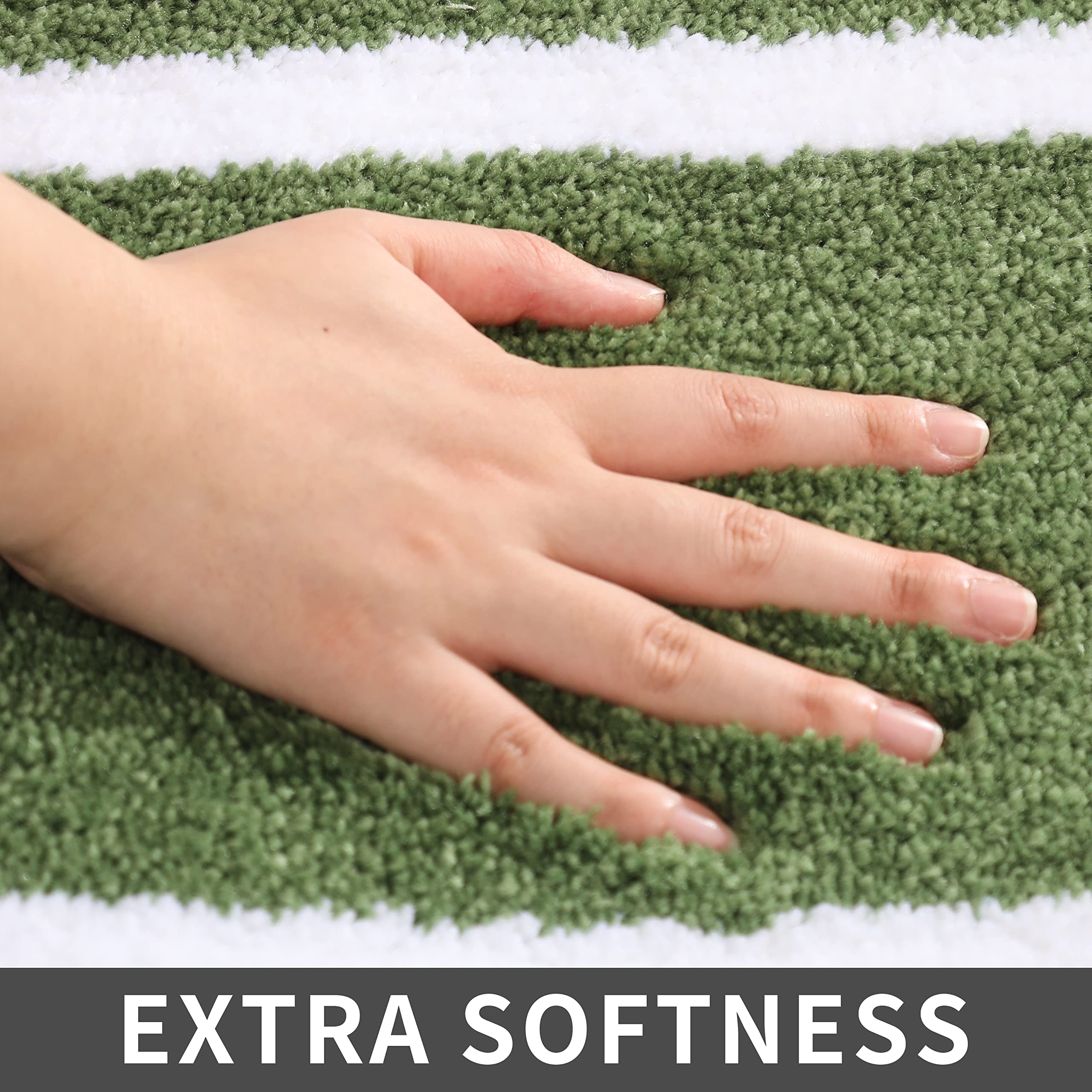 Cosy Homeer Extra Thick Bath Rugs Set - Anti-Slip Bath Linen Sets Mats Soft Plush 100% Strong Polyester Living Room Bathroom Wat