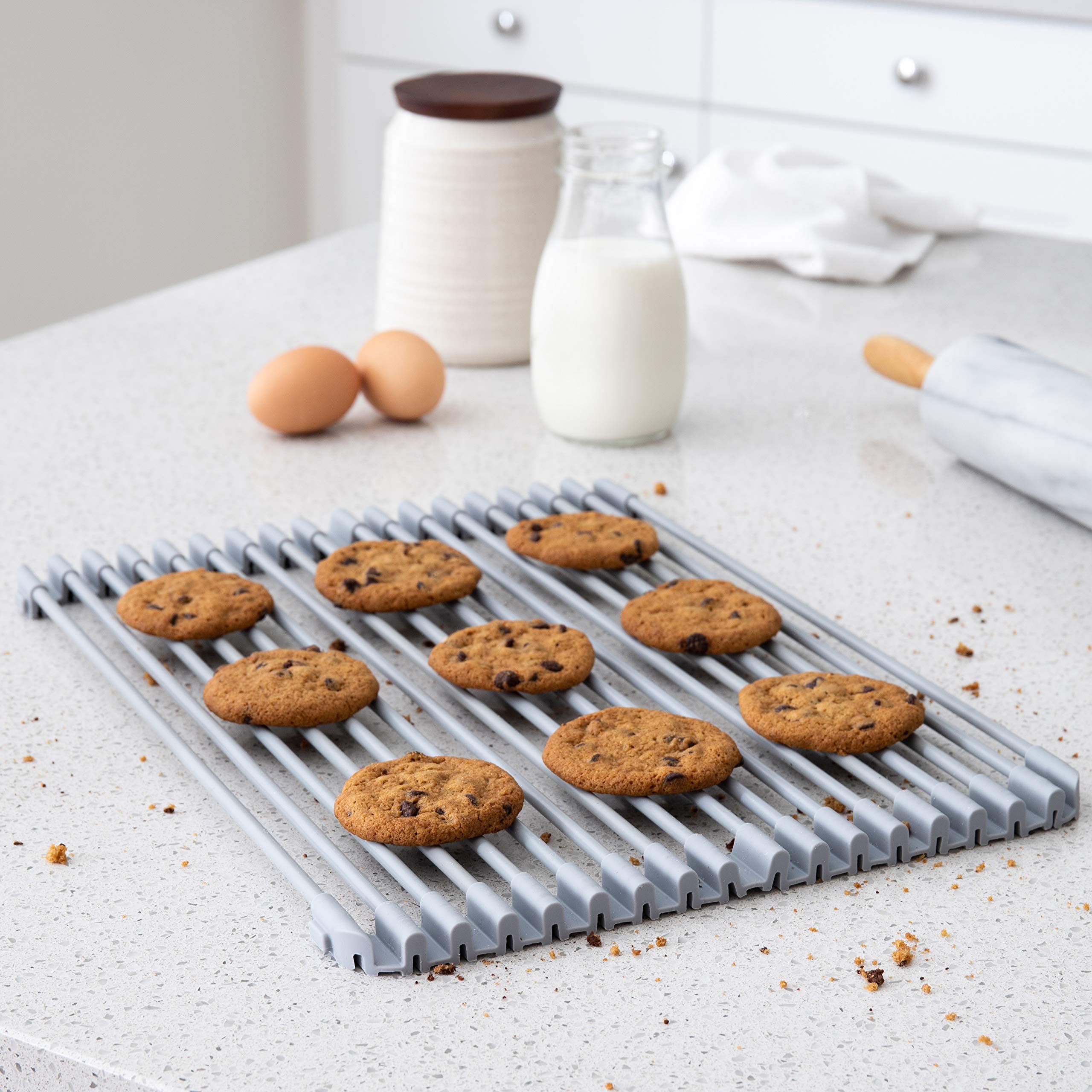 Better Houseware 31486 Kitchen Rack, Standard, Gray
