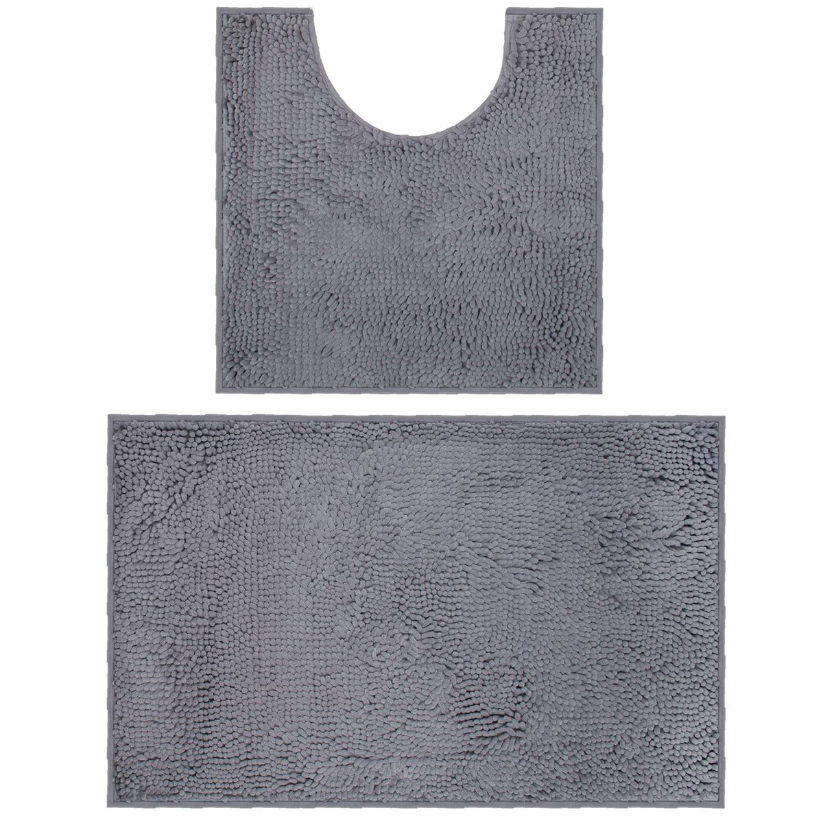 Vagau Bathroom Rugs Chenille Bath Mat Sets 2 Pieces, Extra Thick And Soft Absorbent Bath Rugs, Machine Washable, Non-Slip Plush