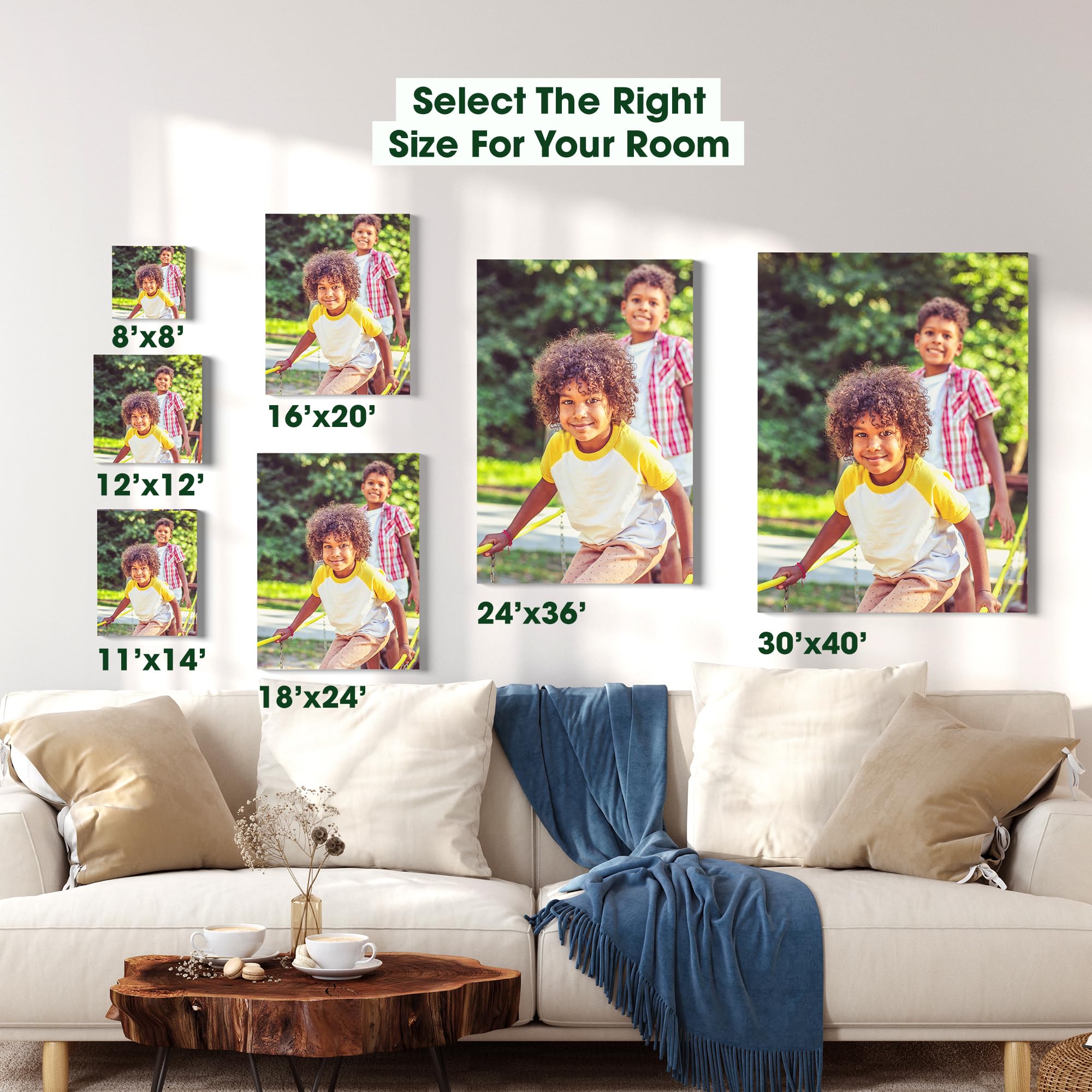 Buildasign Custom Canvas Prints With Your Photos - Personalized Picture To Canvas Wall Art, Perfect For Home Decor, Gifts & Keep