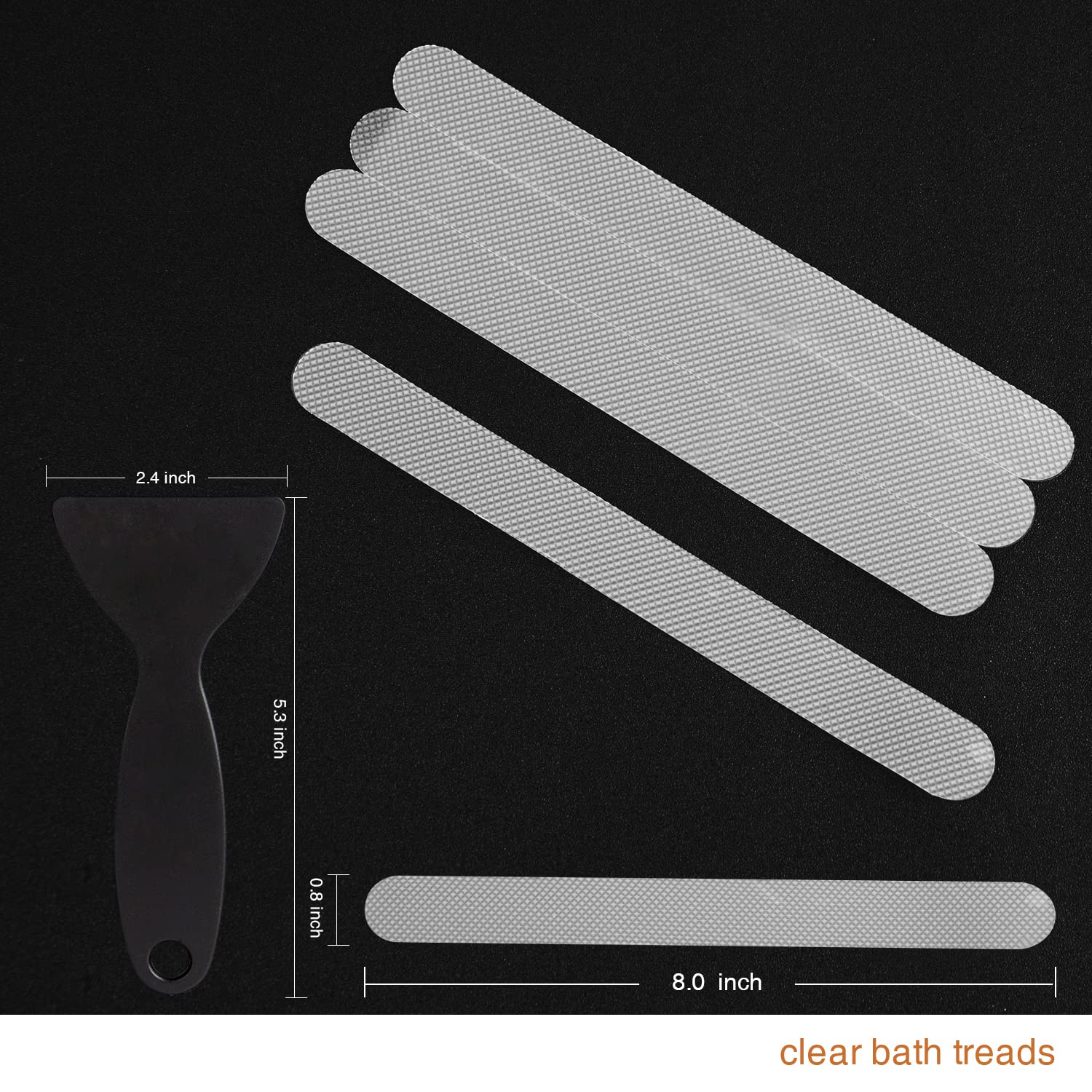 Secopad 36Pcs Non Slip Bathtub Stickers, Shower Floor Non Slip Grip Stickers With Premium Scraper