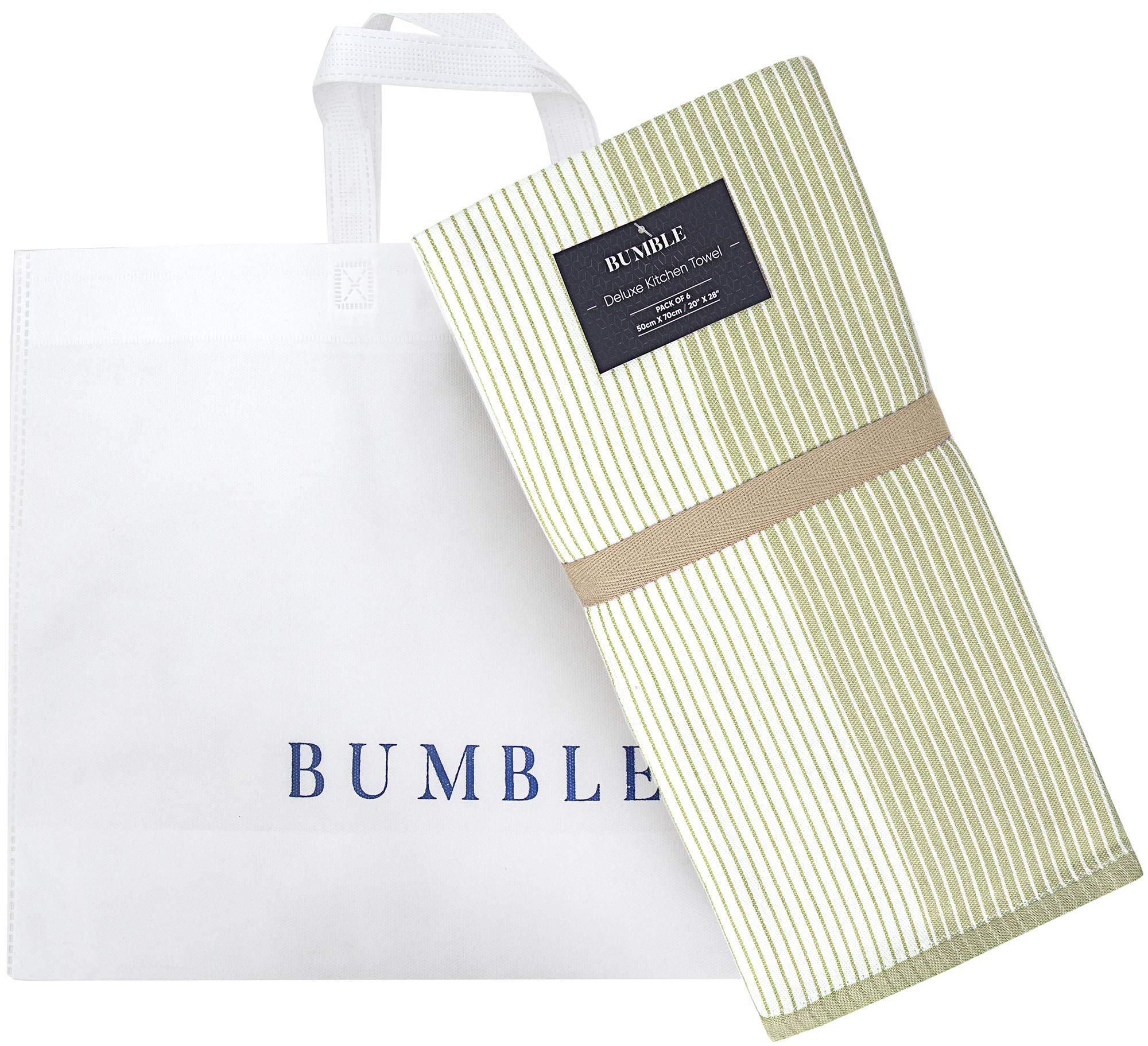 Premium Kitchen Towels (20   X 28   , 6 Pack) | Large Cotton Kitchen Hand Towels | Dish Towels | Flat & Terry Towel | Kitchen To