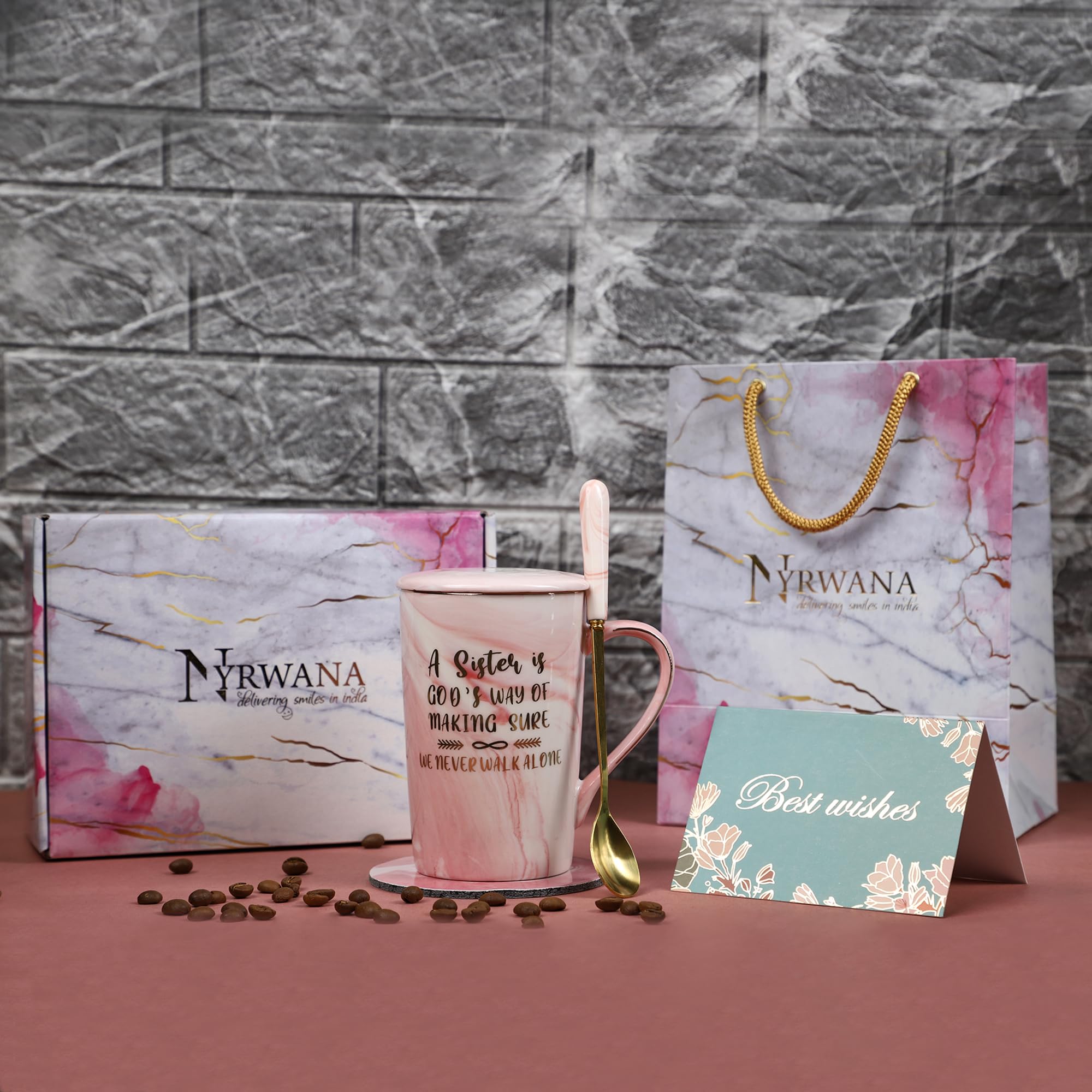 Nyrwana Coffee Mug, Birthday Gift For Sister, Gift For Women Birthday Special, Mugs For Gift, Ceramic Mug, Coffee Mug With Lid,