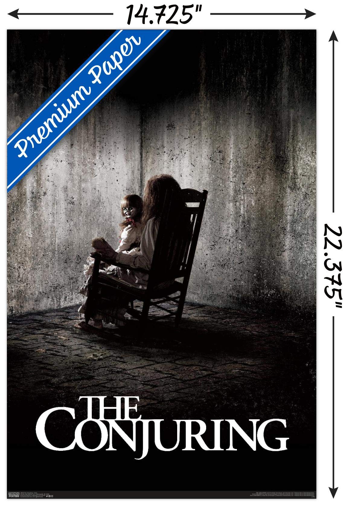 Trends International The Conjuring - Chair Wall Poster, 14.725'' X 22.375'', Premium Unframed Version