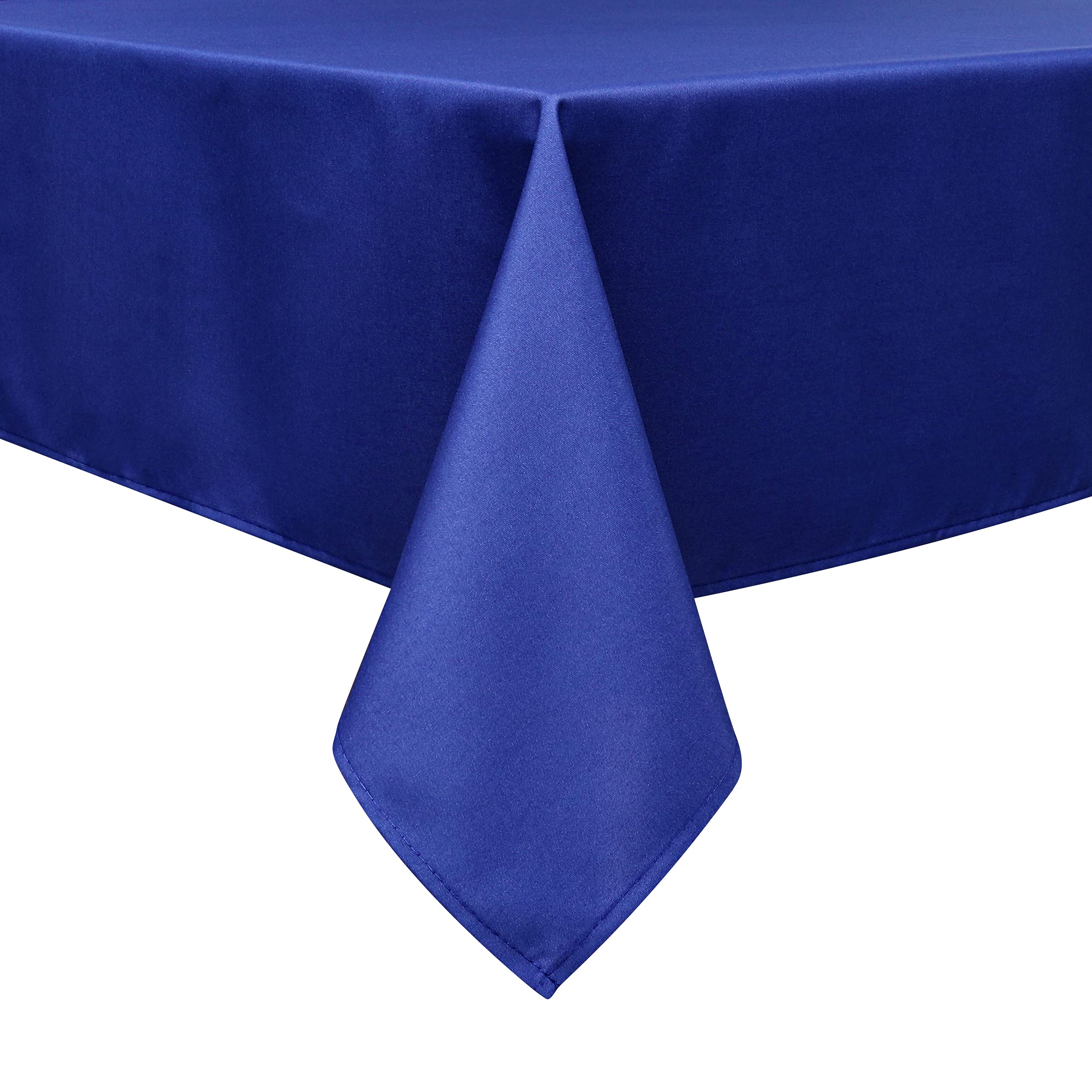 Wewoch Royal Blue Rectangle Tablecloth Wrinkle Resistant Washable Fabric Table Cloth for Dining Kitchen  Parties Weddings and Outdoor Use 60 Inch by 84 Inch