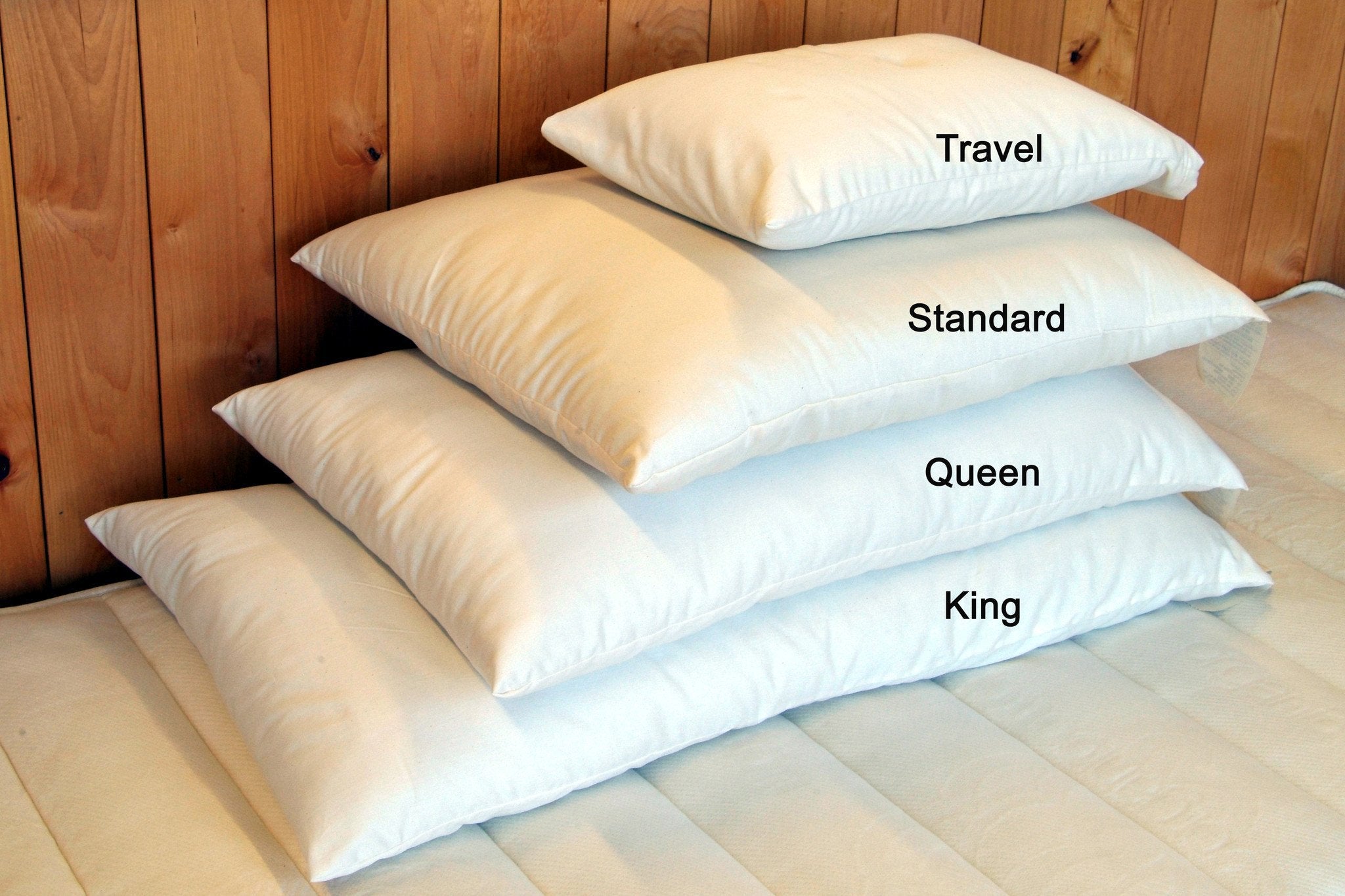 Holy Lamb Organics Wool Bed Pillow - King - Medium Fill
