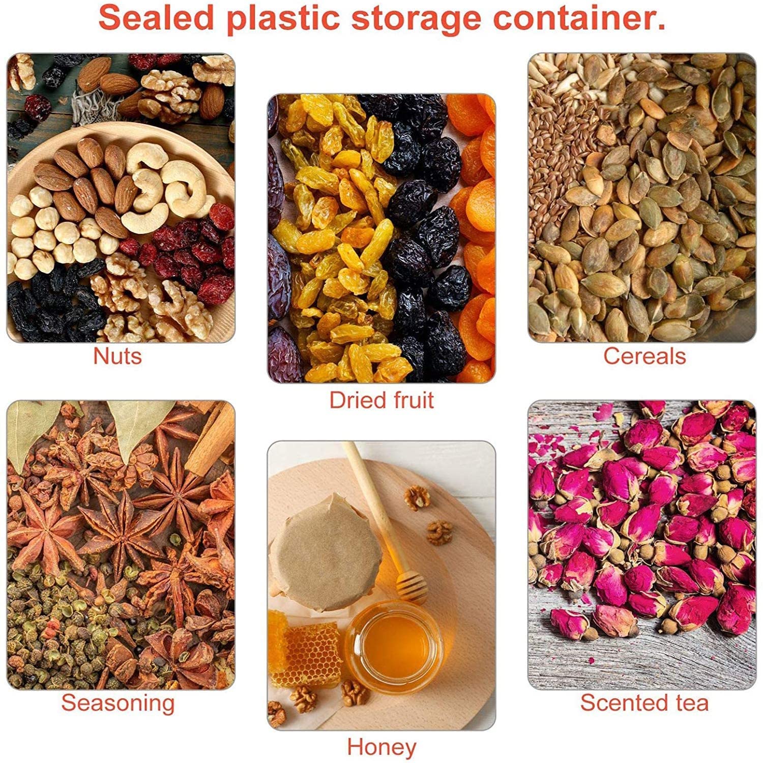 8 Oz Amber Plastic Cosmetic Jars Leak Proof Container With Black Lid For Cream, Lotion, Powder, Ointment, Beauty Products Etc, 6