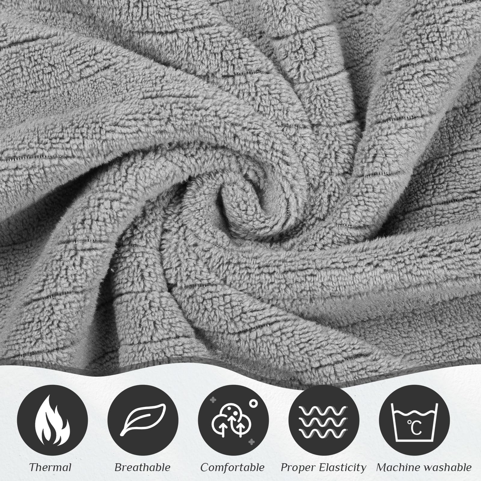 4 Pcs Spa Wrap Towel Wrap For Women Spa Robe With Adjustable Closure Elastic Top Lightweight Wraps For Bath Shower (Gray,Stripes