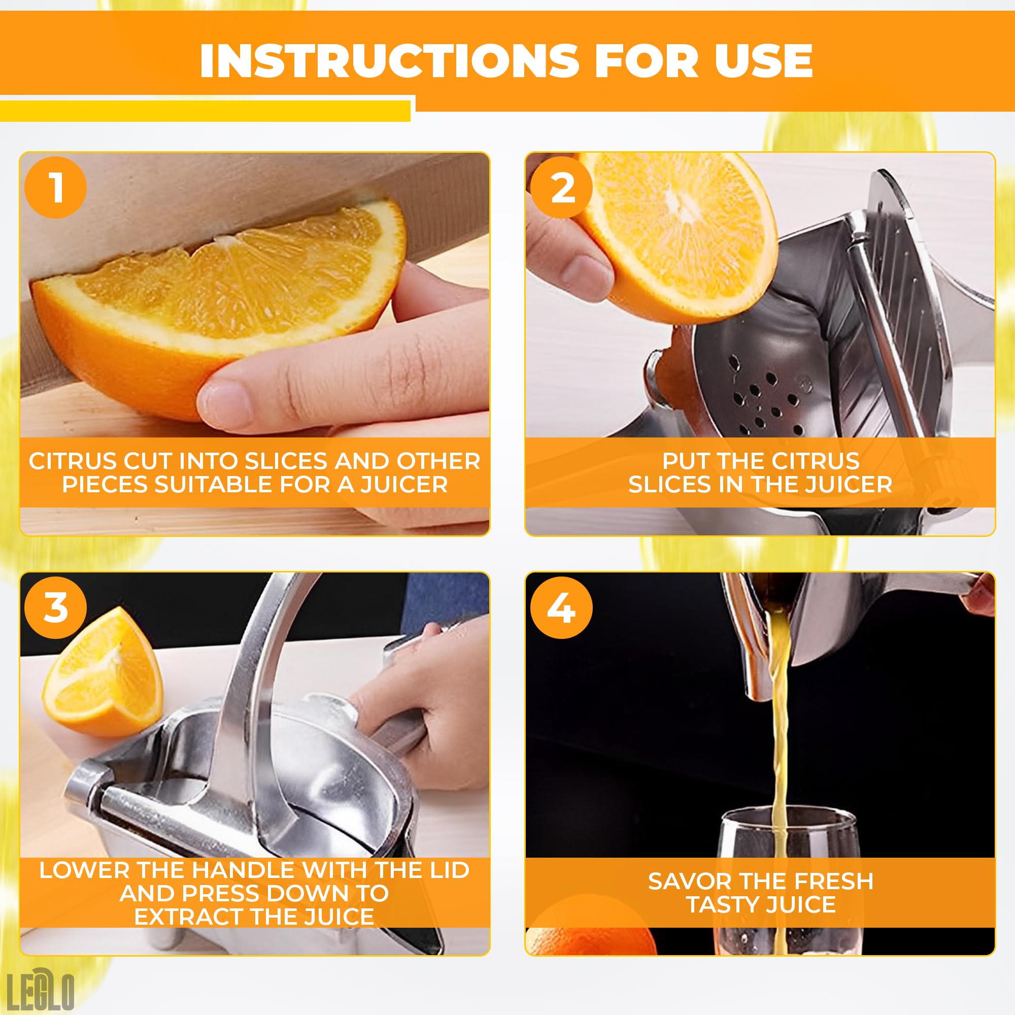 Hand Juicer Squeezer - Aluminum Manual Hand Press Juicer, Comfortable Ergonomic Grip For Efficient Juice Extraction Of Pomegrana