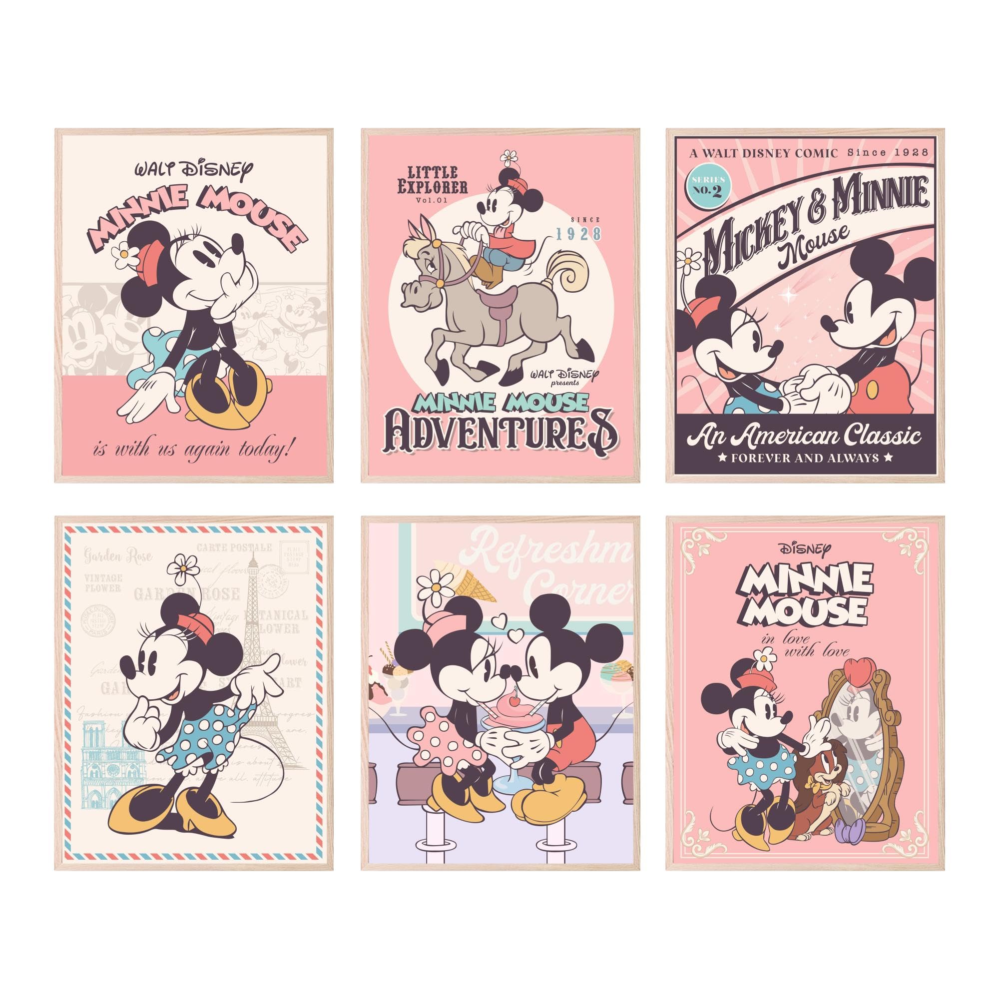 Bigwig Prints Minnie Mouse Wall Decor - Minnie Mouse Poster, Minnie Mouse Room Decor, Minnie Mouse Wall Decor, Minnie Mouse Nurs