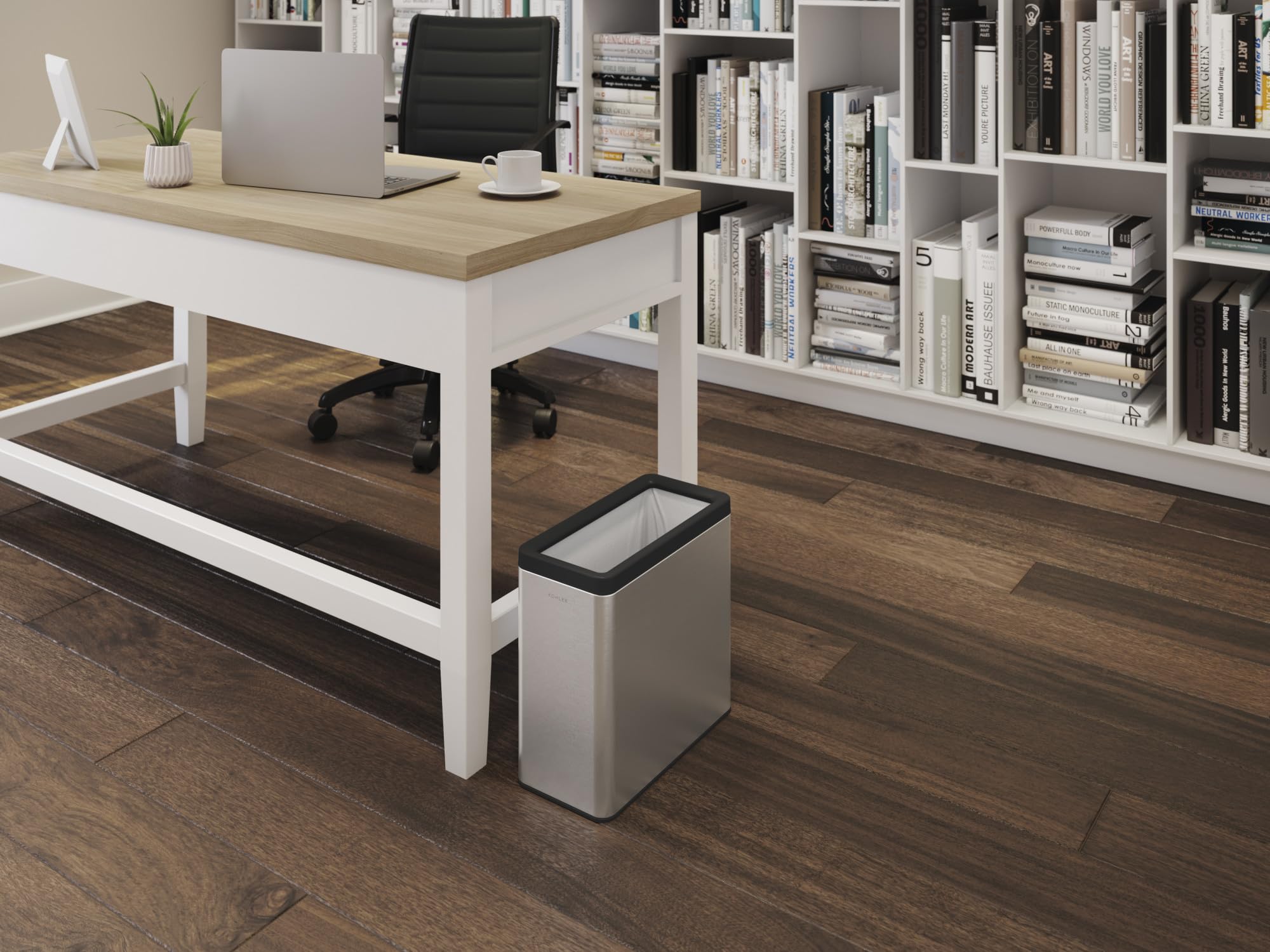 Kohler K-31313-St 12-Liter Open-Top Trash Can, Stainless Steel