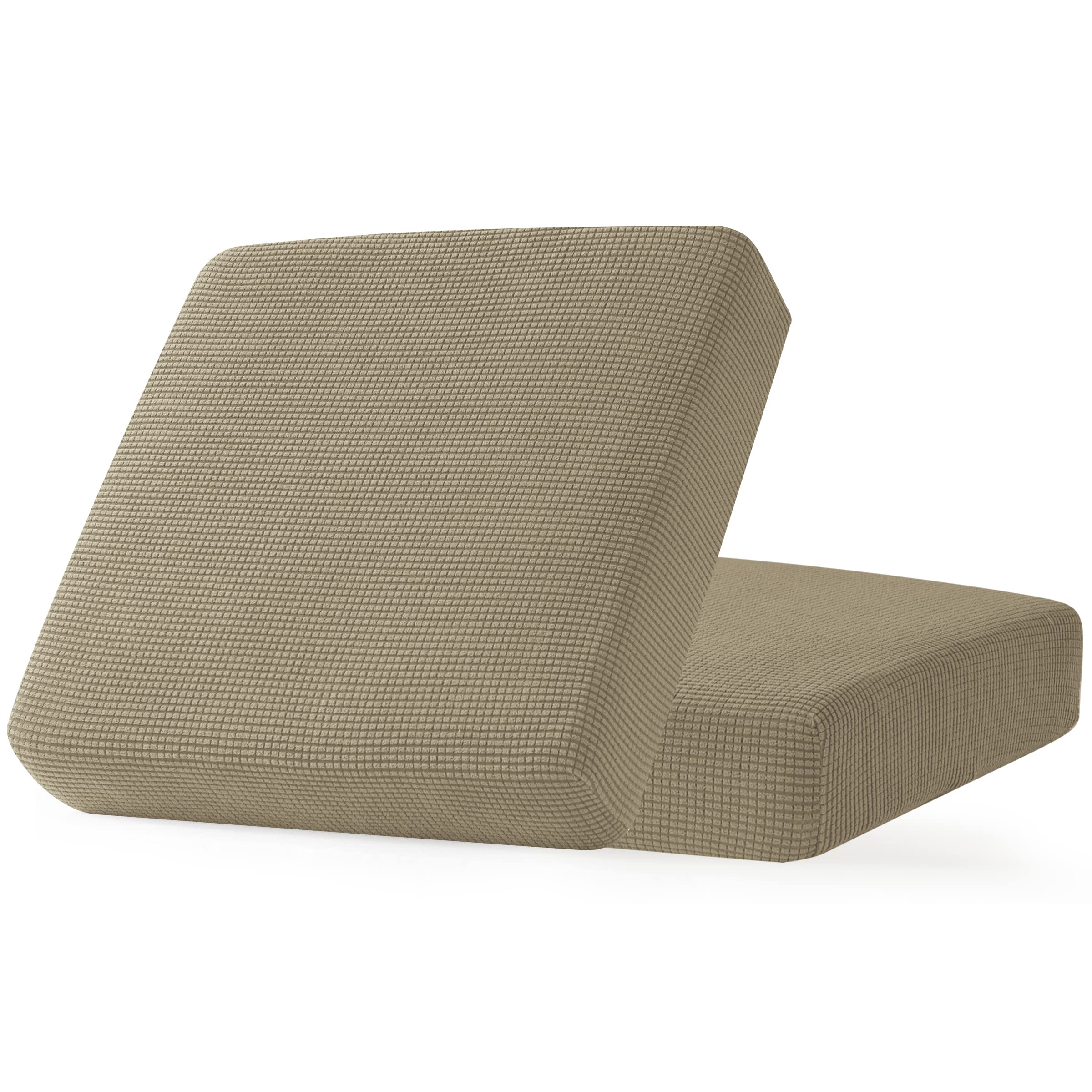 Chun Yi 2Pc Stretch Couch Cushion Covers, Sofa Seat Slipcovers Suitable For Armchair Loveseat Sofa With Spandex Jacquard Fabric(