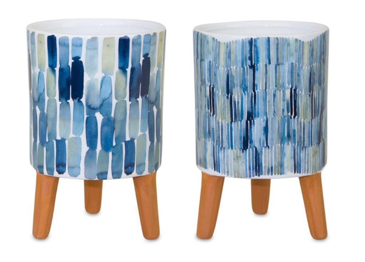 Decorative Pot W/Legs (Set Of 2)