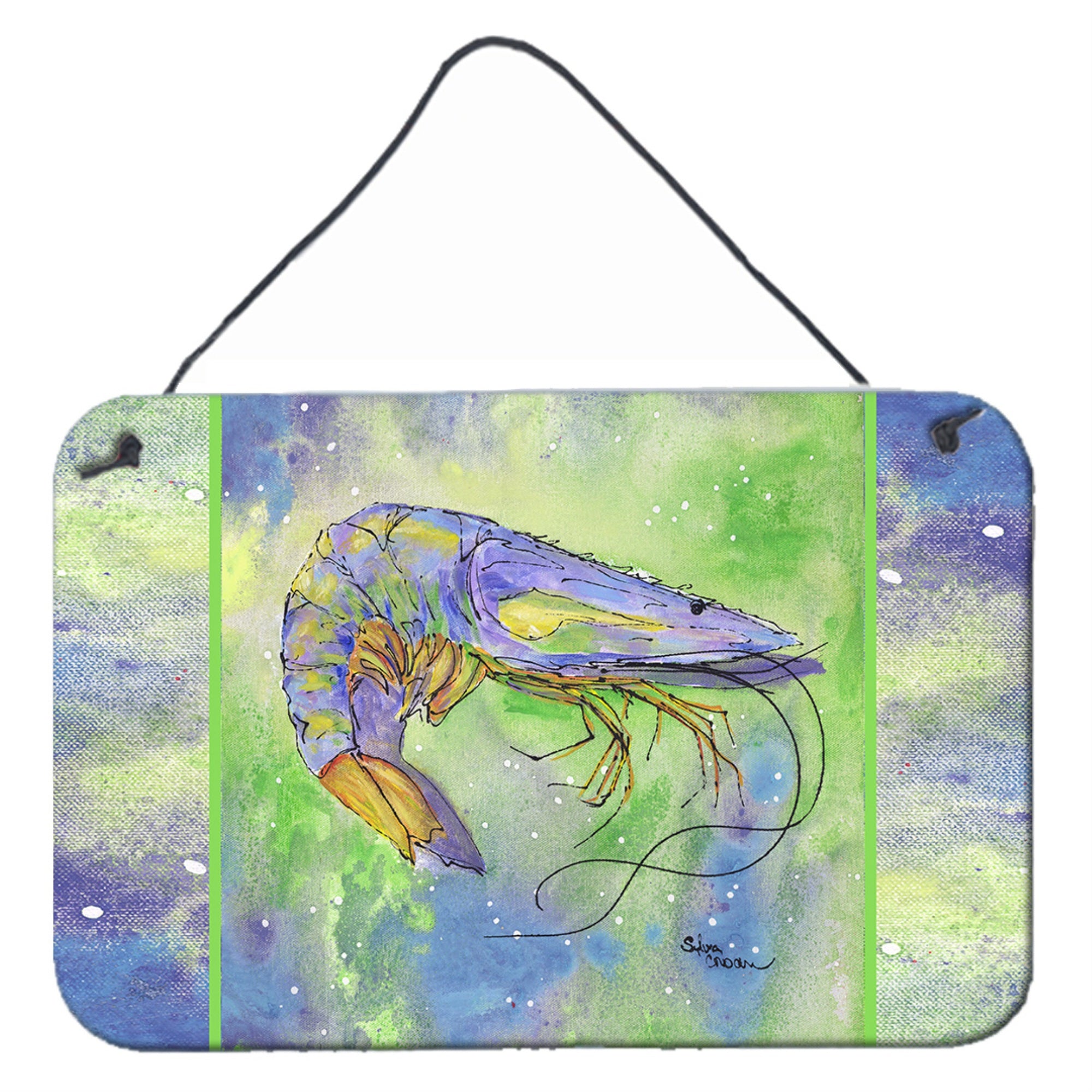 'Caroline'S Treasures Shrimp Aluminum Metal Wall Or Door Hanging Prints, 8 X 12''''''