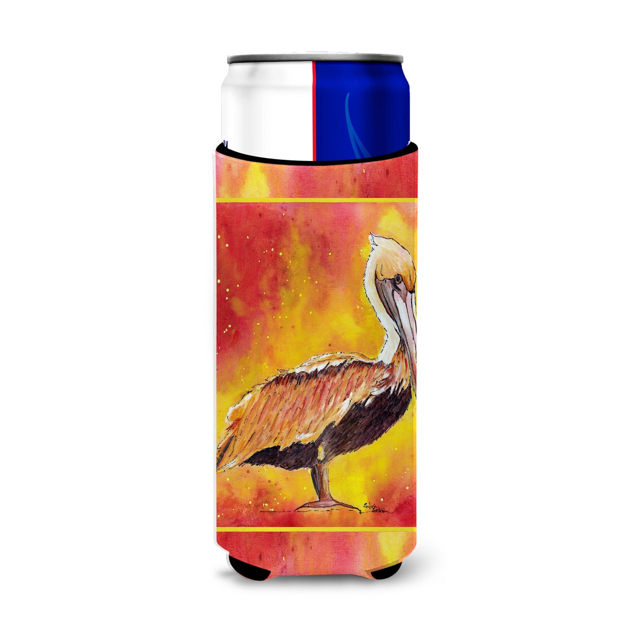 Brown Pelican Hot And Spicy Ultra Beverage Insulators For Slim Cans 8344Muk