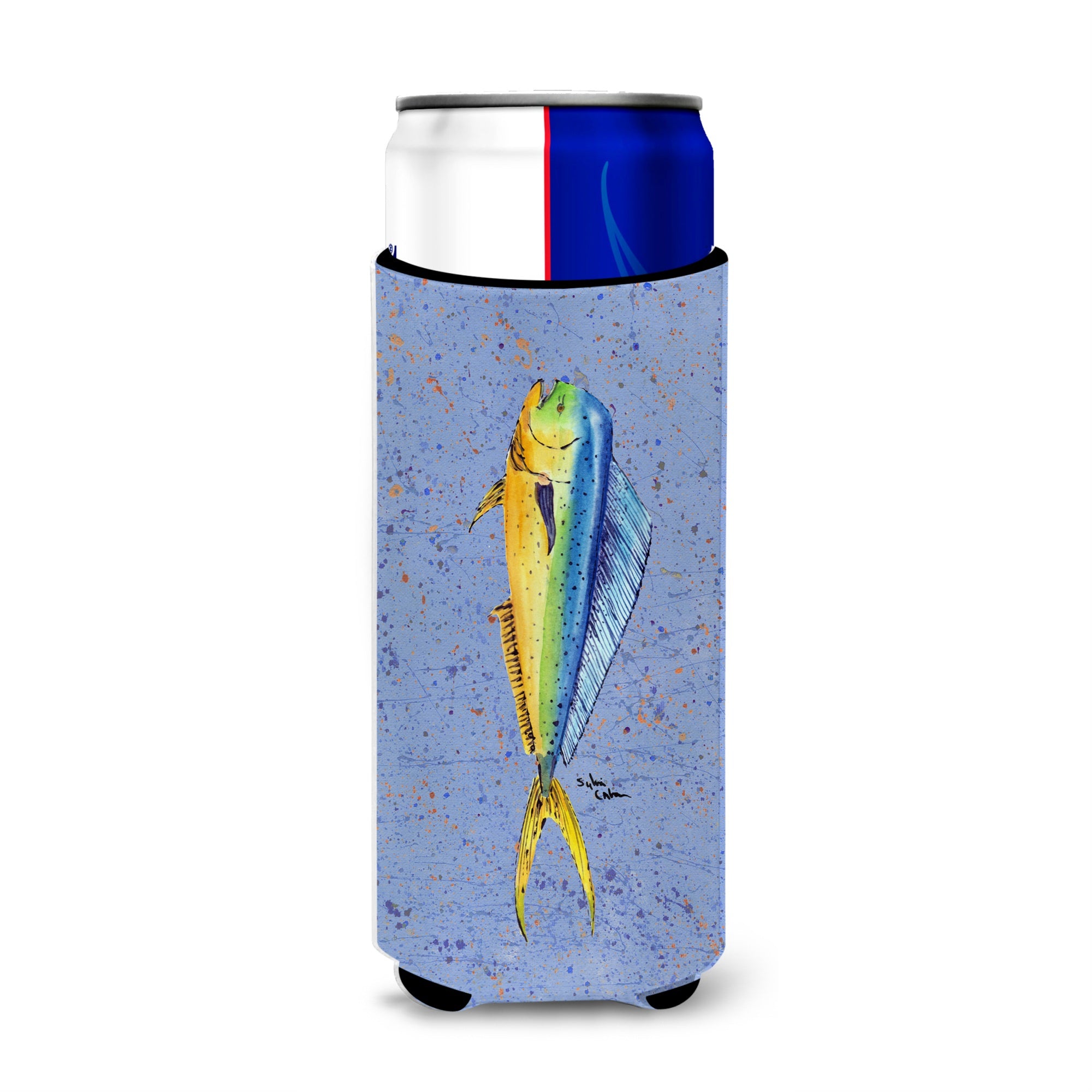 Fish Dolphin Ultra Beverage Insulators For Slim Cans 8349Muk