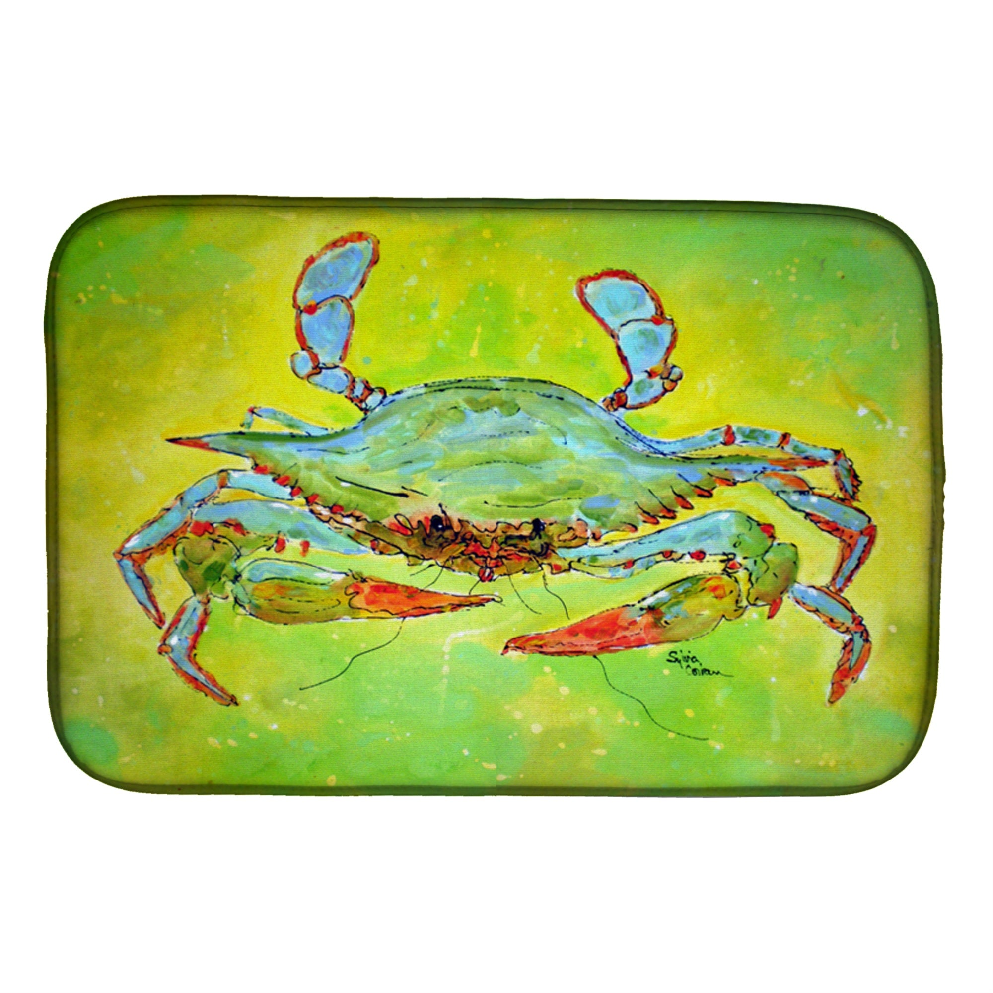 'Caroline'S Treasures Bright Crab Dish Drying Mat, 14'''' X 21'''', Multicolor''