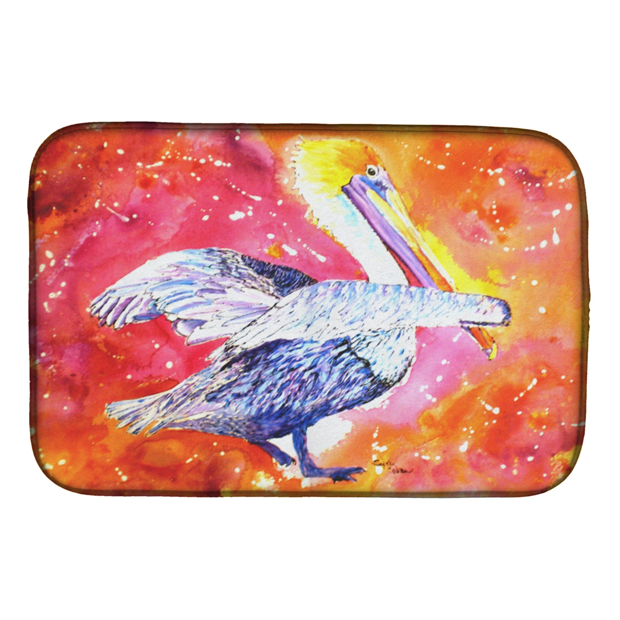 'Caroline'S Treasures Pelican Dish Drying Mat, 14'''' X 21'''', Multicolor''