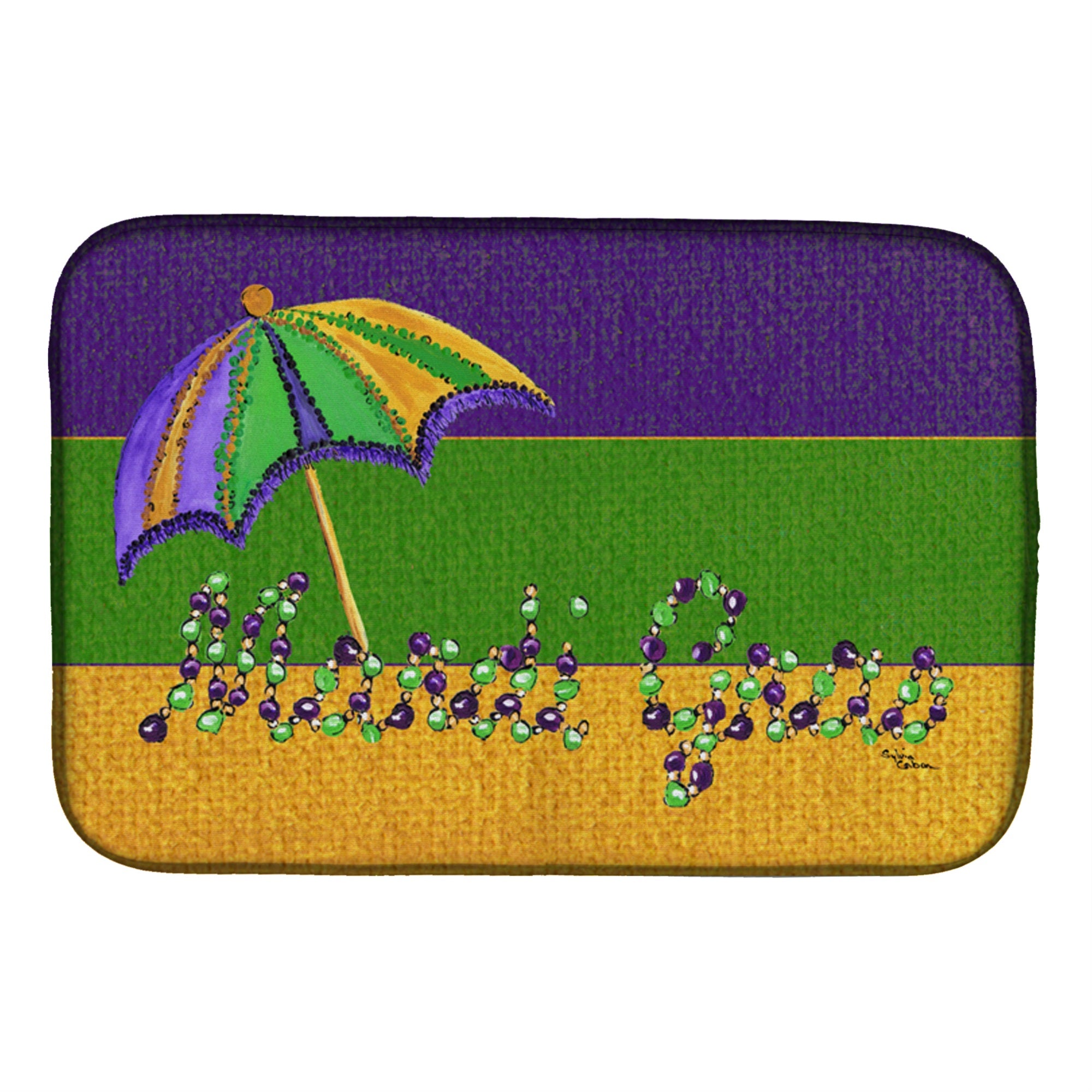 'Caroline'S Treasures Mardi Gras Dish Drying Mat, 14 X 21, Multicolor''