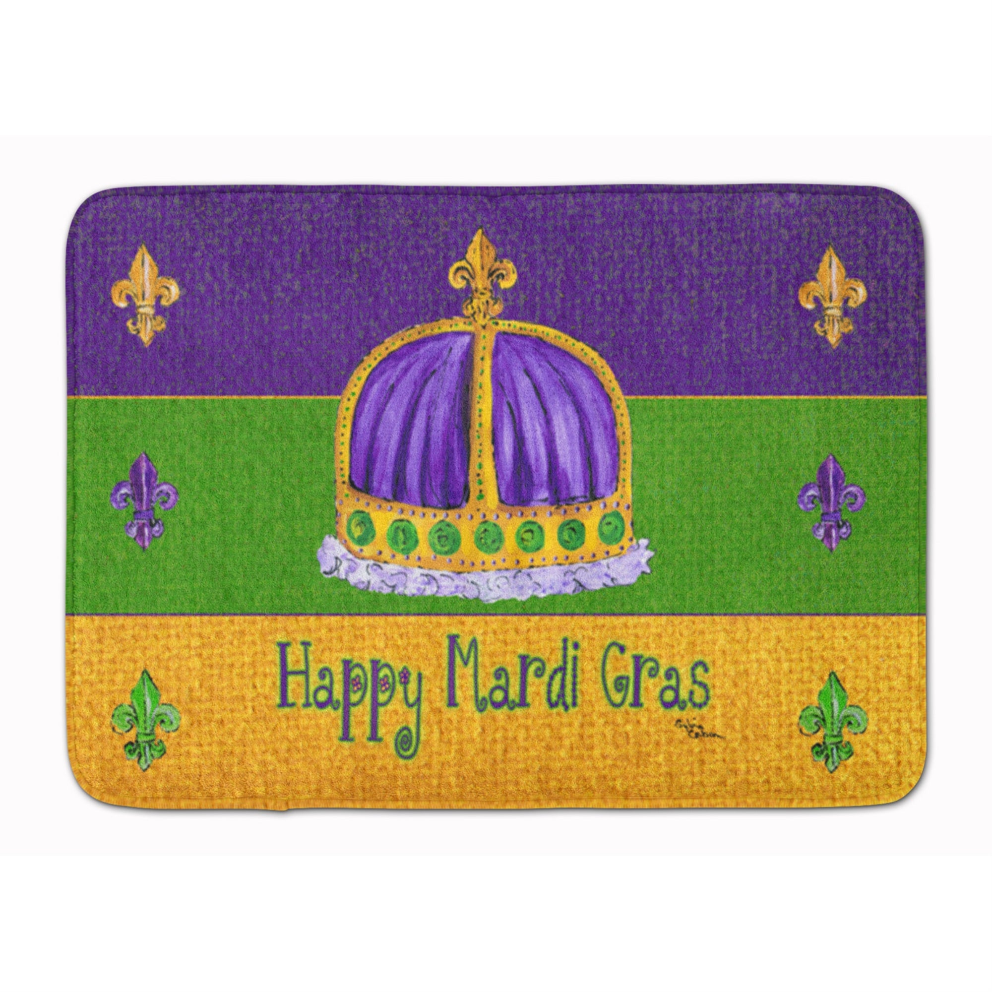 Carolines Treasures Mardi Gras Floor Mat, 19 x 27, Multicolor