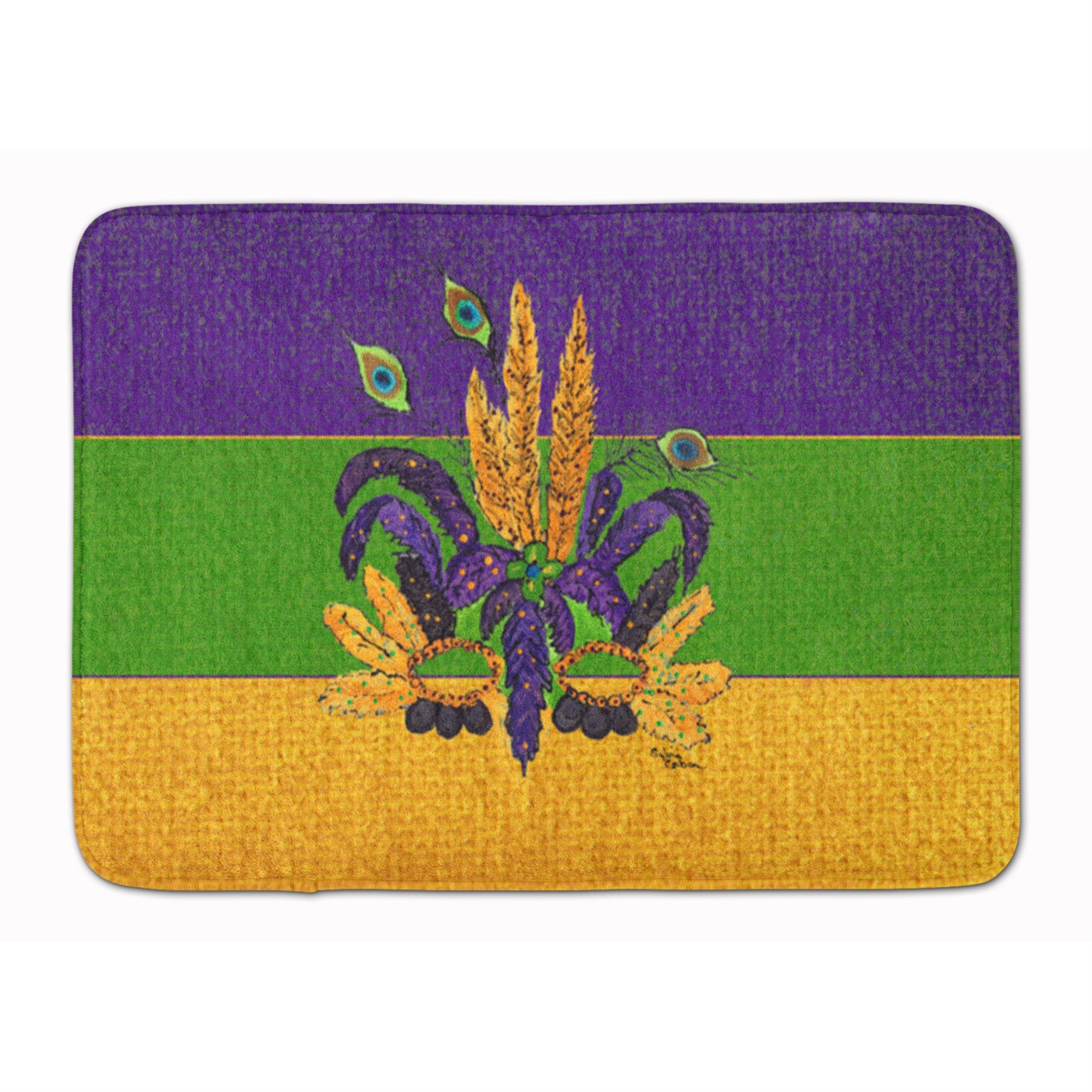 'Caroline'S Treasures Mardi Gras Mask Floor Mat, 19'''' X 27'''', Multicolor''