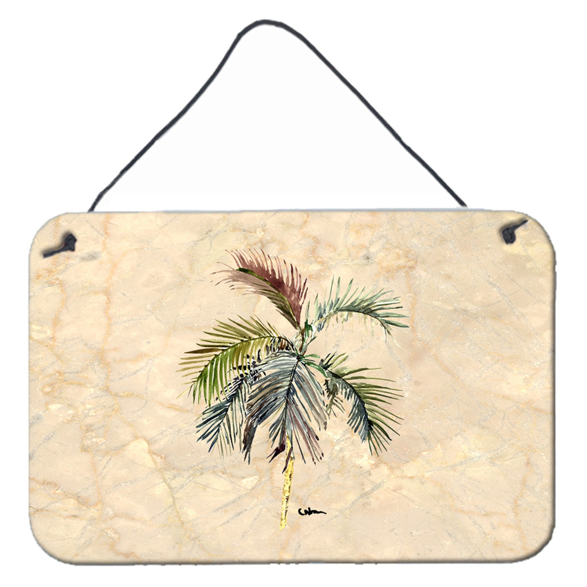 'Caroline'S Treasures 8483Ds812 Palm Tree Aluminum Metal Wall Or Door Hanging Prints, 8 X 12''''''