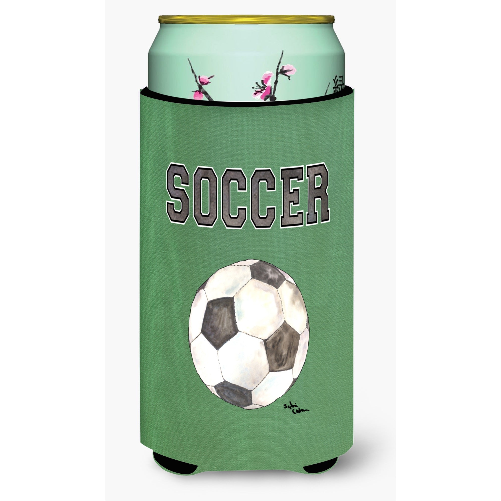 Soccer  Tall Boy Beverage Insulator Beverage Insulator Hugger