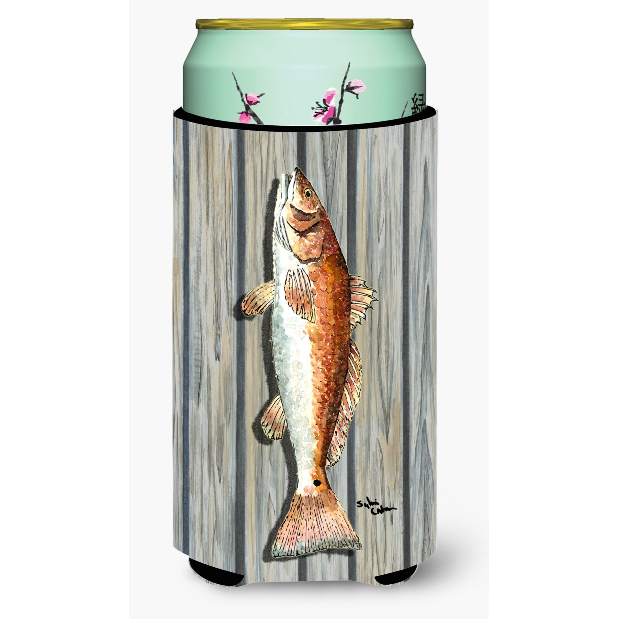 Fish Red Fish  Tall Boy Beverage Insulator Beverage Insulator Hugger