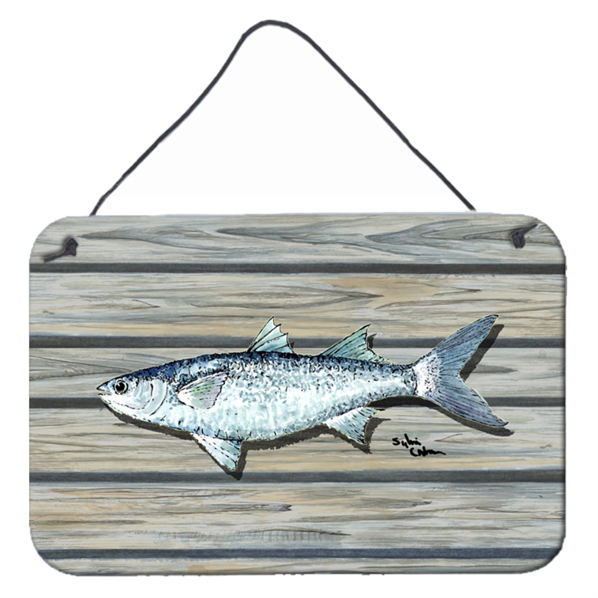 'Caroline'S Treasures Fish Mullet Aluminum Metal Wall Or Door Hanging Prints, 8 X 12''''''
