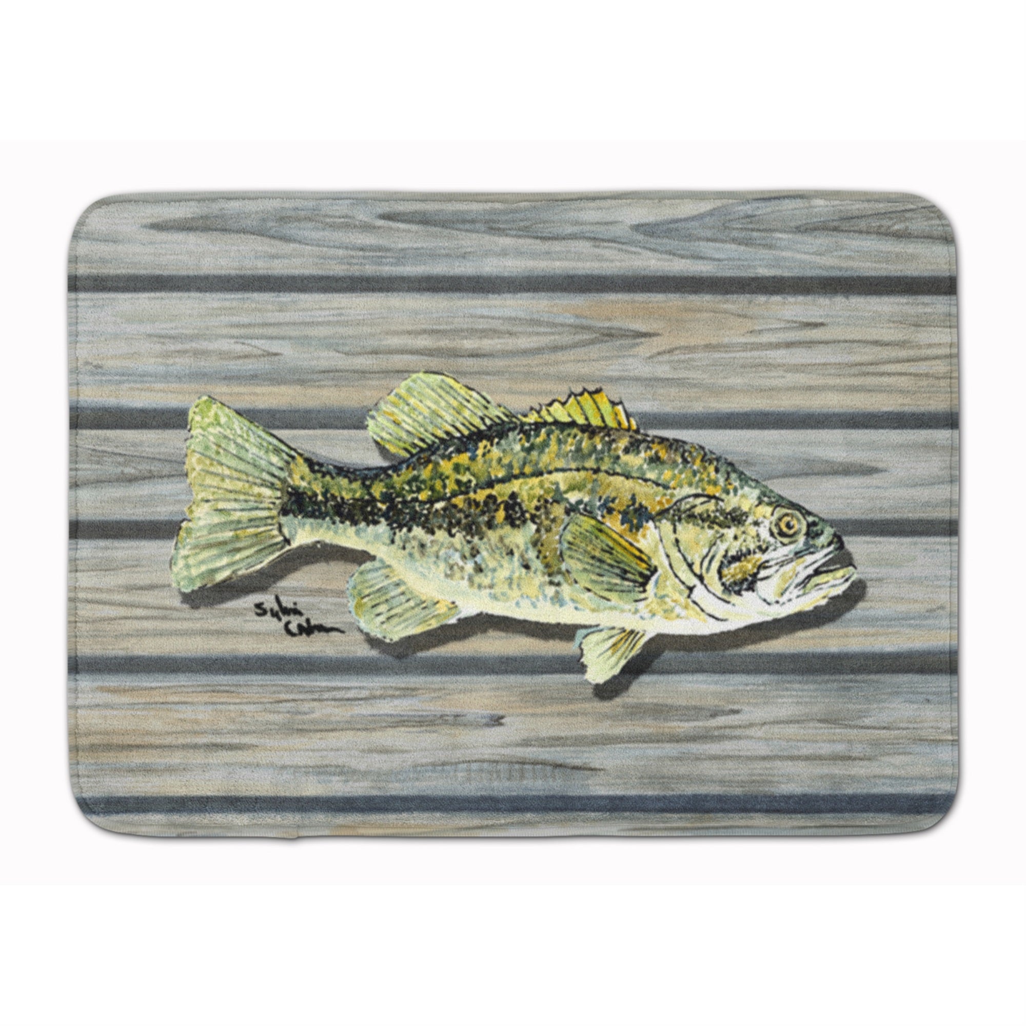 'Caroline'S Treasures Fish Bass Small Mouth Floor Mat, 19'''' X 27'''', Multicolor''