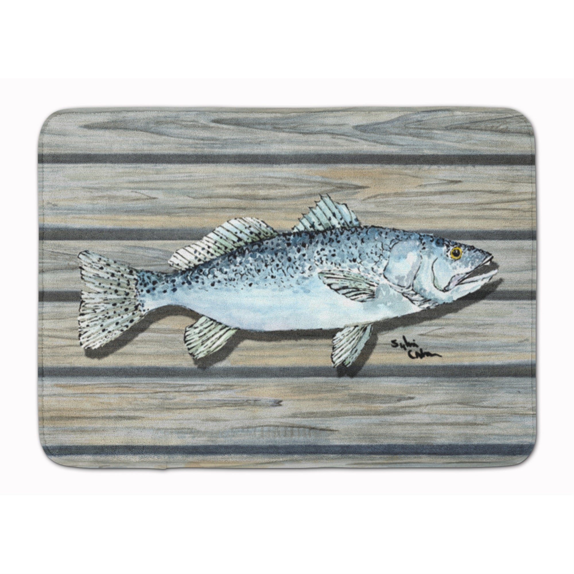 Carolines Treasures Fish Speckled Trout Floor Mat, 19 x 27, Multicolor