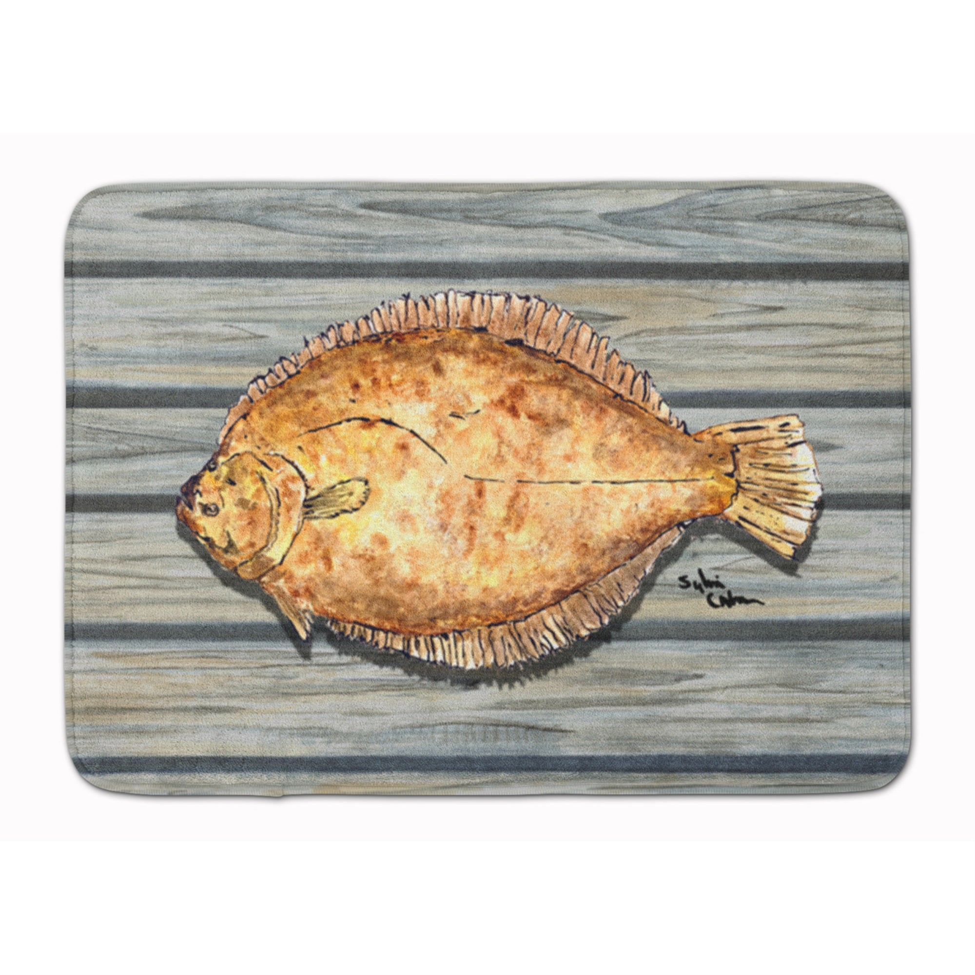 'Caroline'S Treasures Fish Flounder Floor Mat, 19'''' X 27'''', Multicolor''