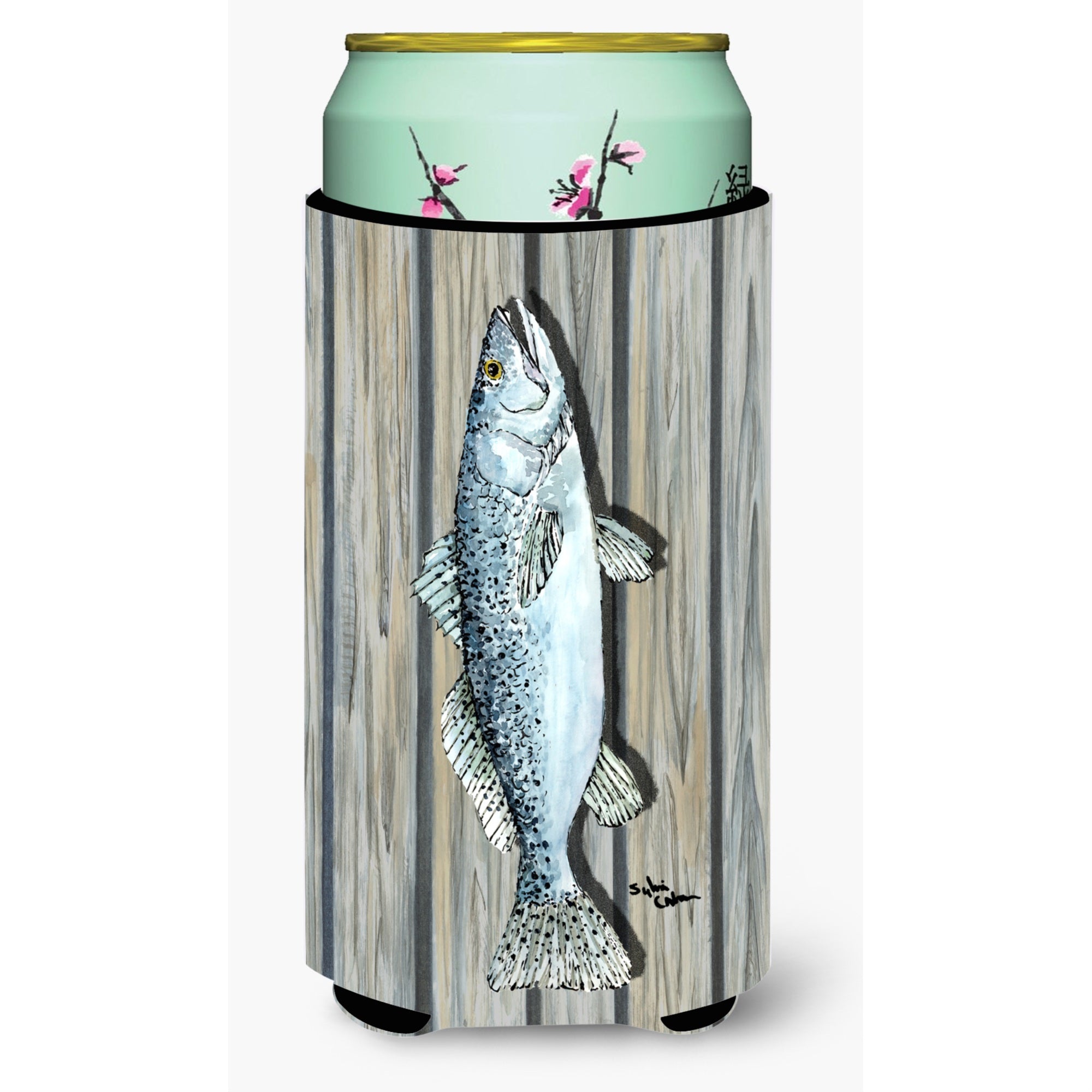 Fish Trout  Tall Boy Beverage Insulator Beverage Insulator Hugger