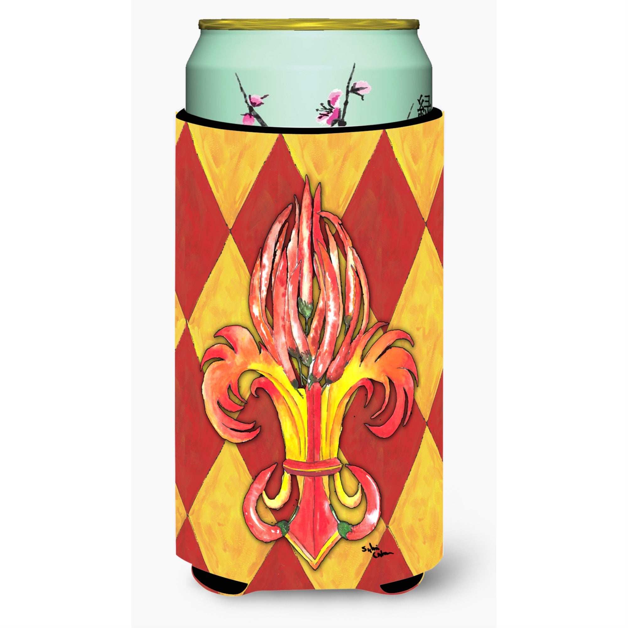 Hot Peppers  Tall Boy Beverage Insulator Beverage Insulator Hugger