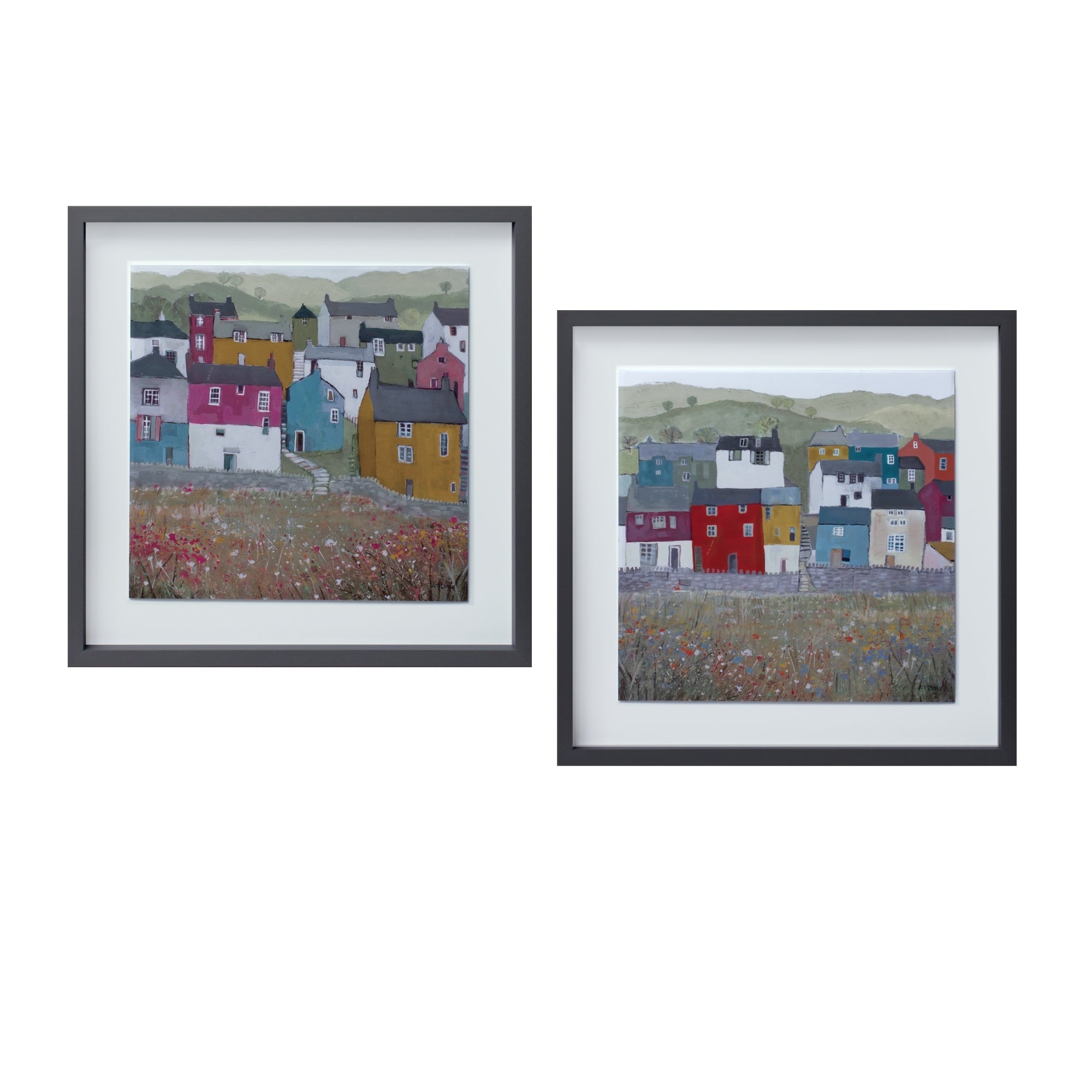 Framed House Print (Set Of 2)