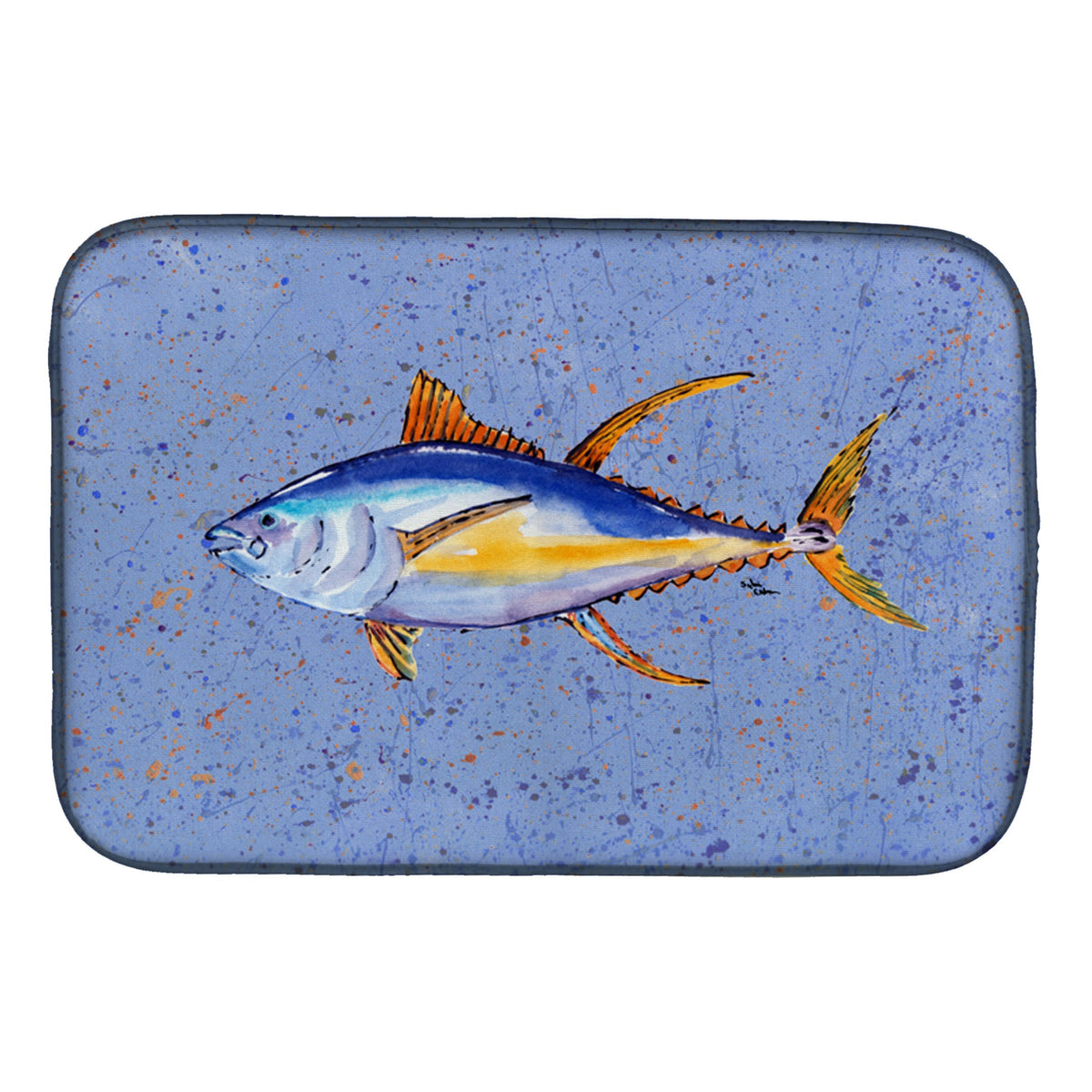 'Caroline'S Treasures Tuna Fish Dish Drying Mat, 14'''' X 21'''', Multicolor''