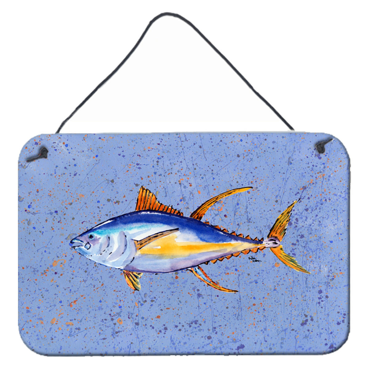 'Caroline'S Treasures 8535Ds812 Tuna Fish Aluminum Metal Wall Or Door Hanging Prints, 8 X 12''''''