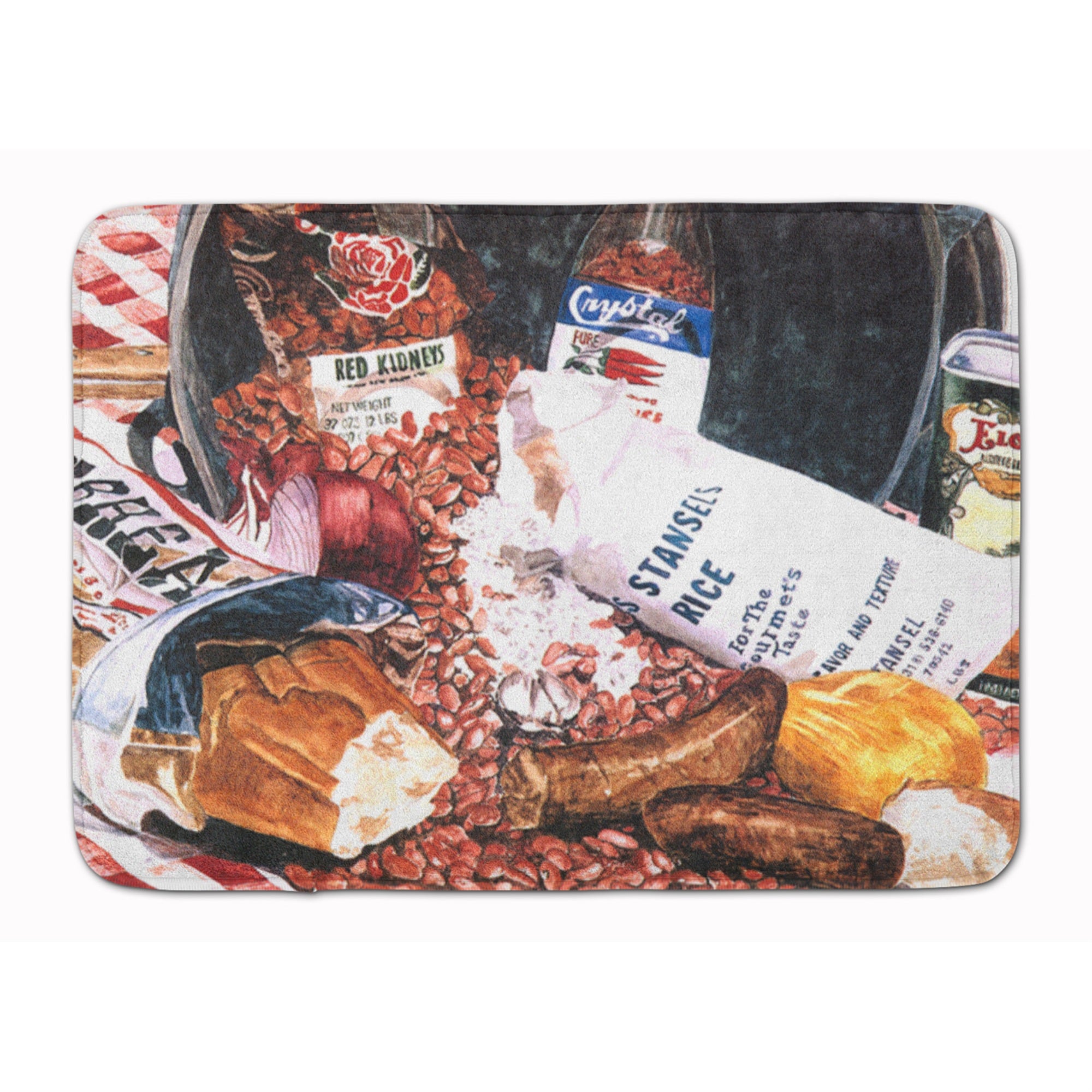 'Caroline'S Treasures Red Beans And Rice Floor Mat, 19'''' X 27'''', Multicolor''