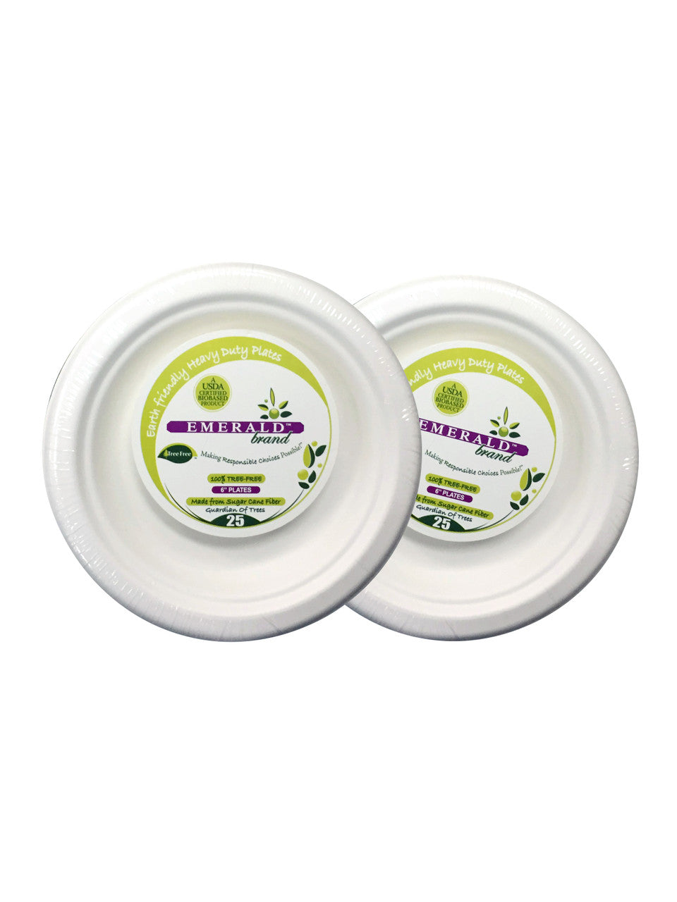 Emrld Plate Round 6 In ( 20 X 25 Ct   )